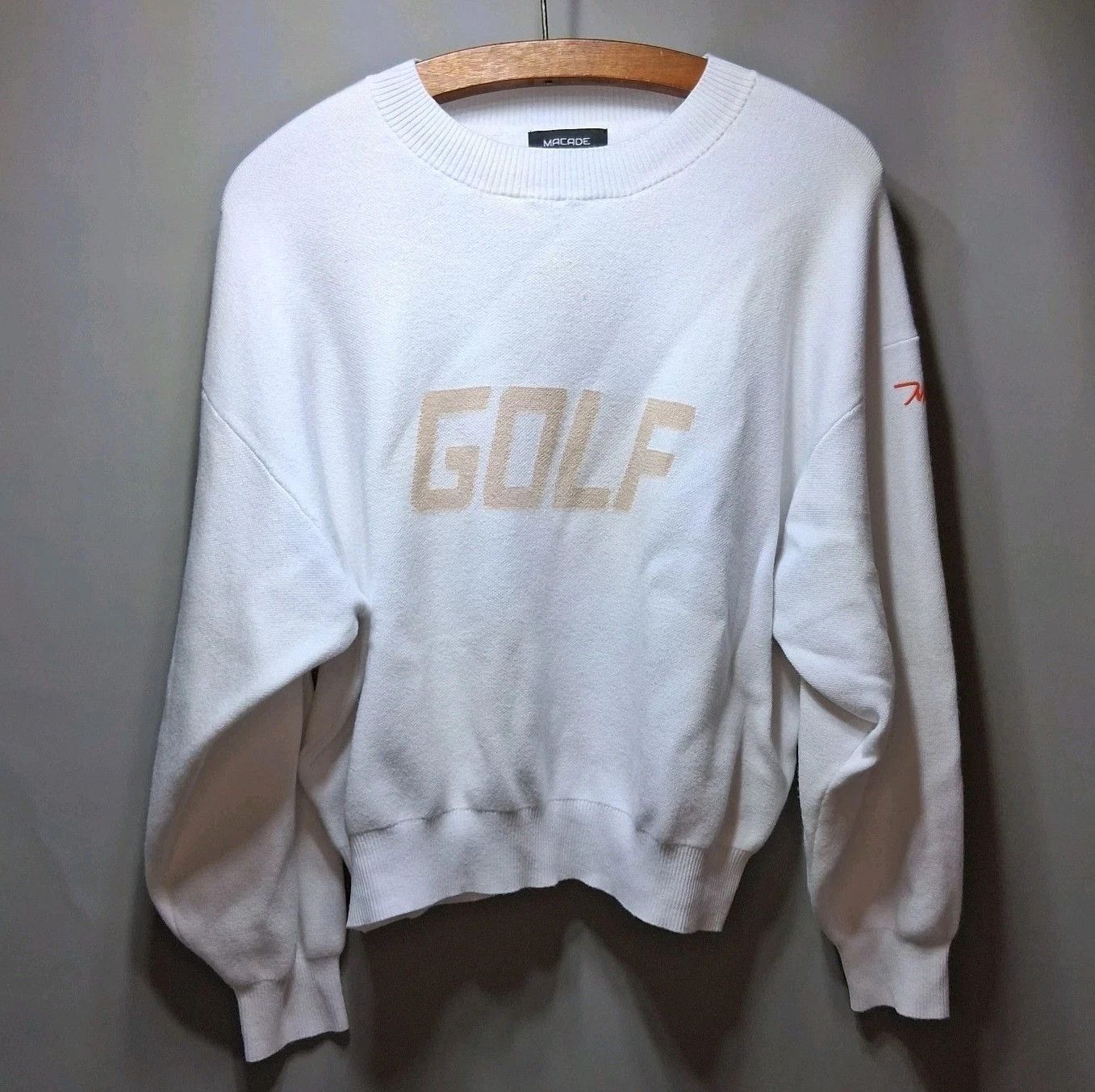 Other ​Macade GOLF Crewneck Sweater White Rare Design Size US L / EU 52-54 / 3 - 1 Thumbnail