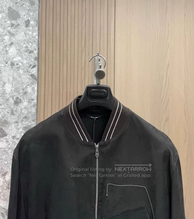 Hermes Hermes 24 Fall/Winter Rider Leather Jacket, Suede Cowhide Size US L / EU 52-54 / 3 - 2 Thumbnail
