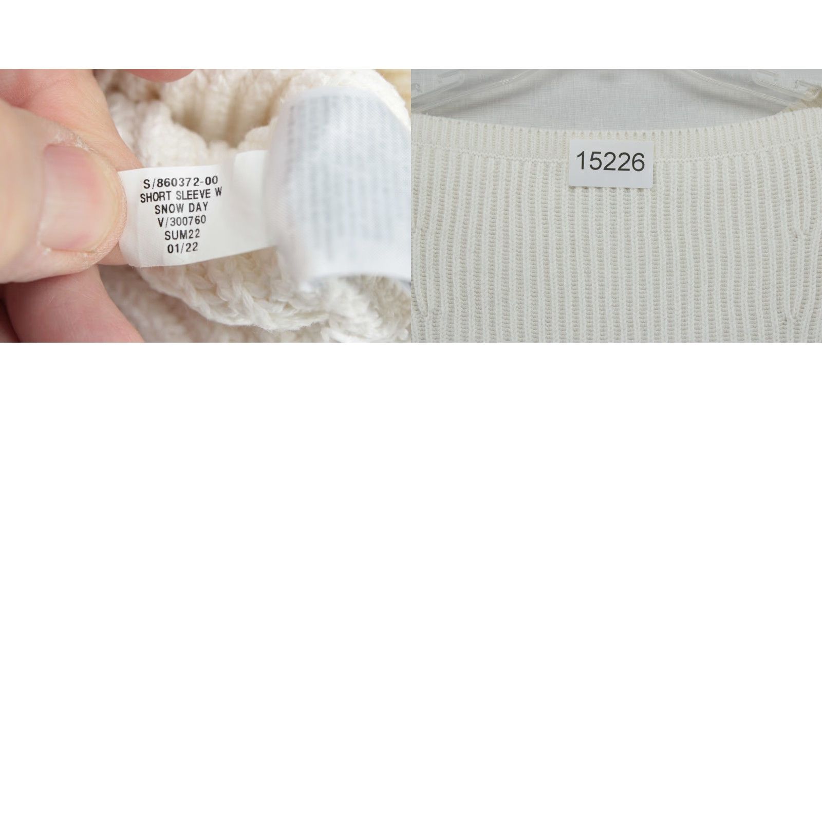 Banana Republic VINTAGE Banana Republic Snow Day Sweater Womens M White Ribbed Chunky Drop Shoulder Size M / US 6-8 / IT 42-44 - 8 Thumbnail