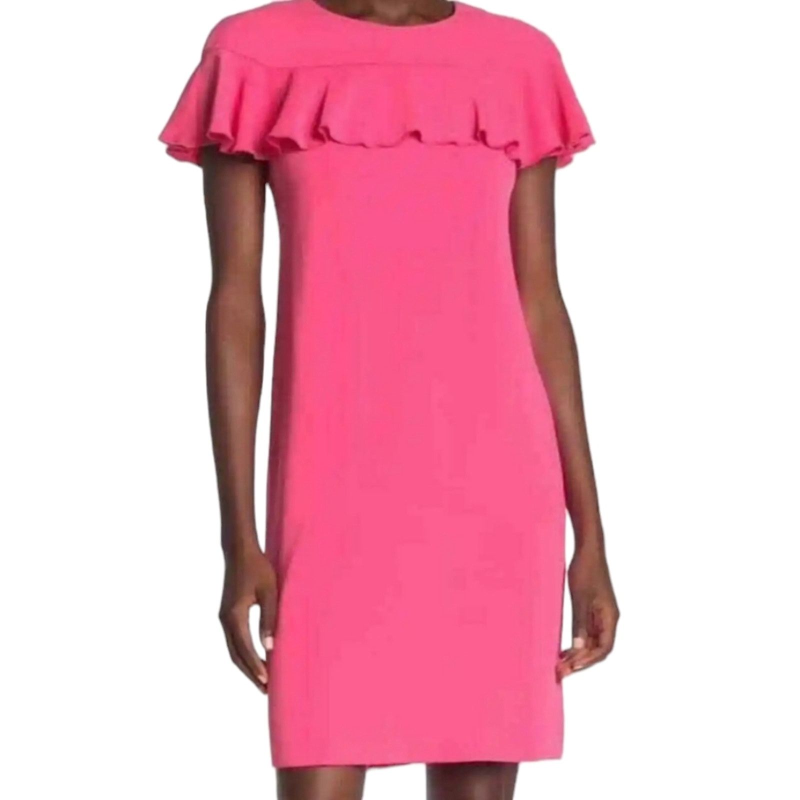 Trina Turk Trina Turk Charleston Ruffle top dress pink 4 Size S / US 4 / IT 40 - 9 Thumbnail