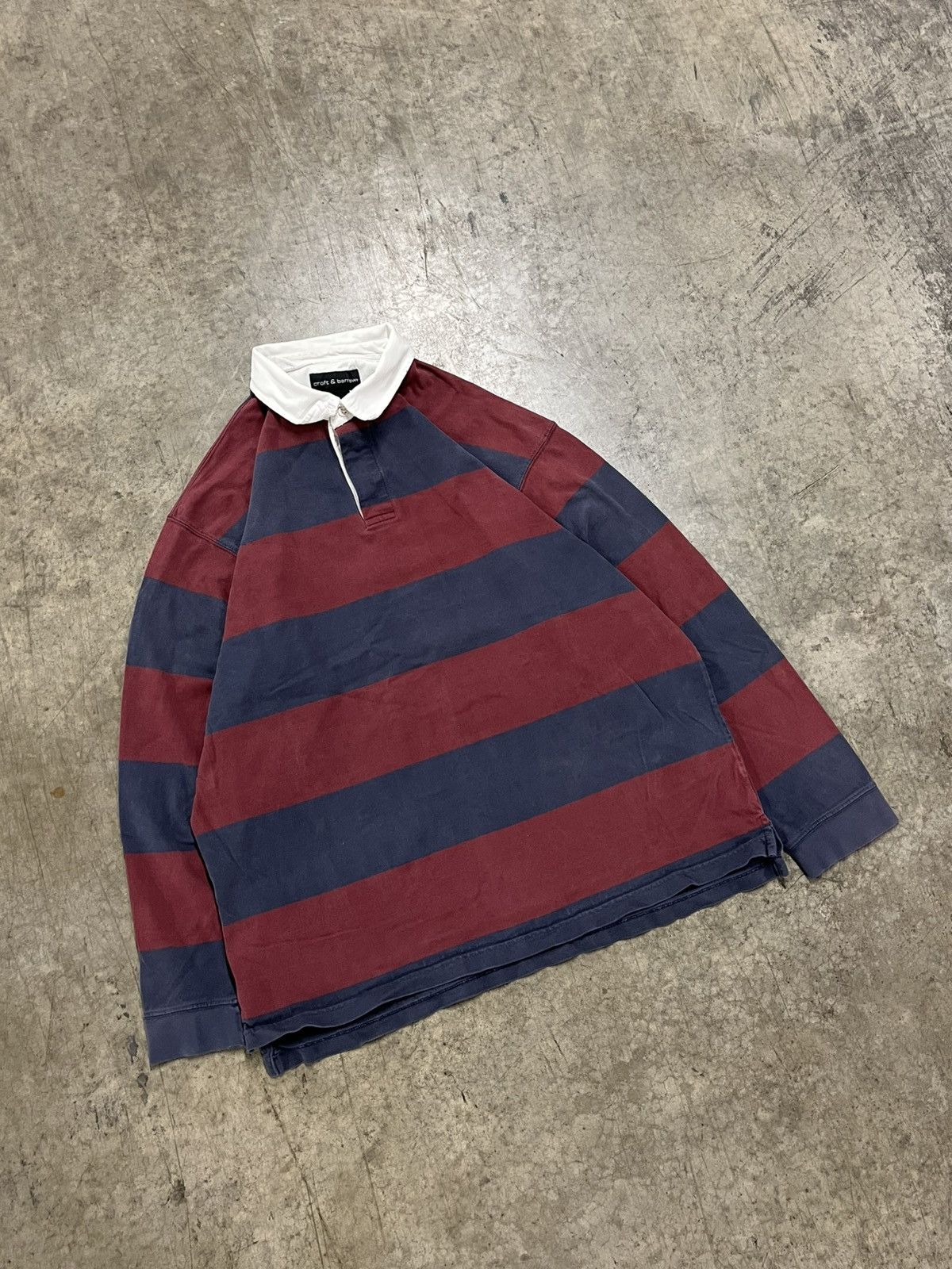 Croft & Barrow × Vintage Vintage rugby stripped polo preppy streetwear Size US XL / EU 56 / 4 - 1 Thumbnail