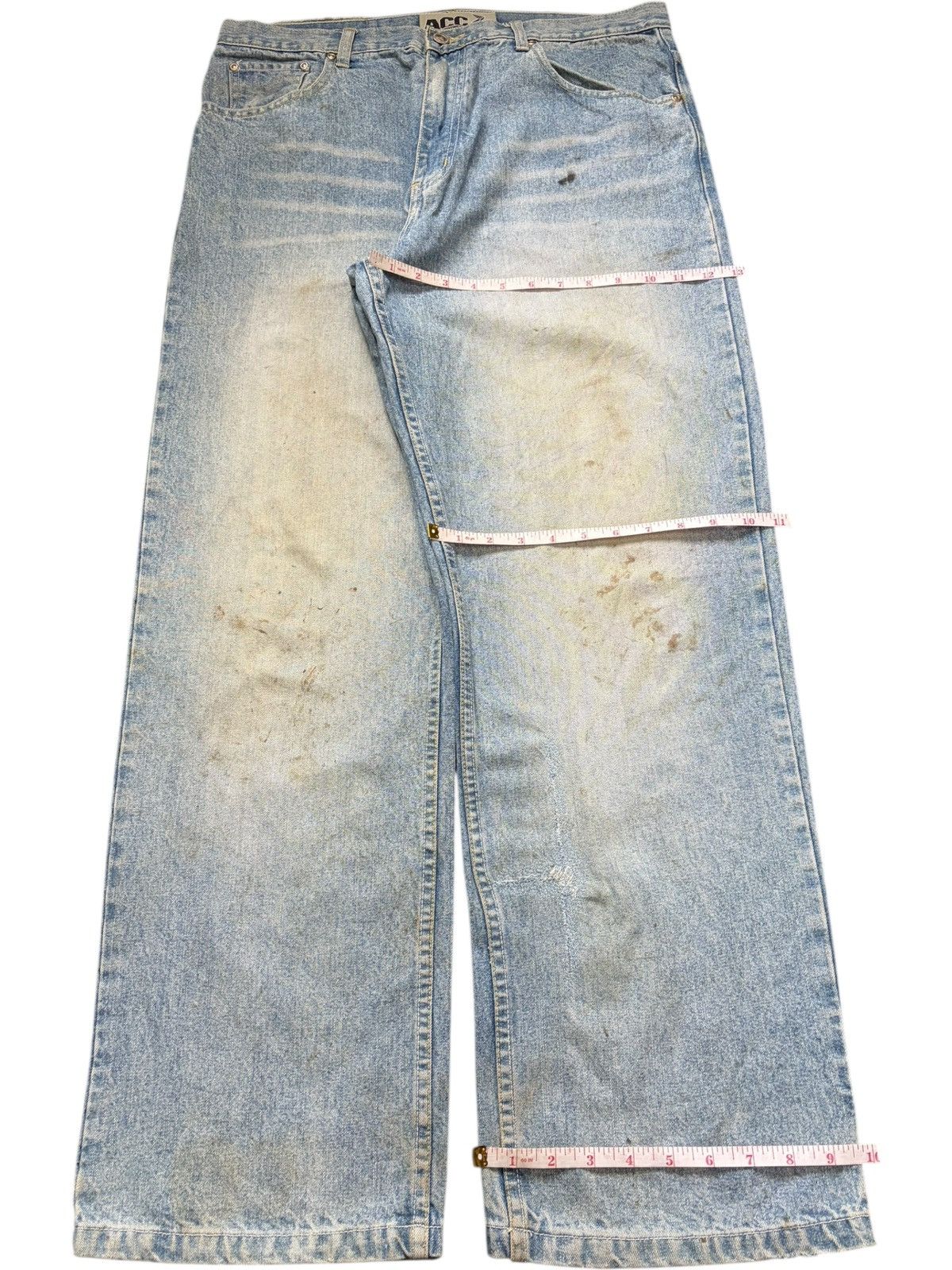 Junya Watanabe Vintage Japanese Brand Mud Wash Distress Baggy Jeans Size US 34 / EU 50 - 8 Thumbnail