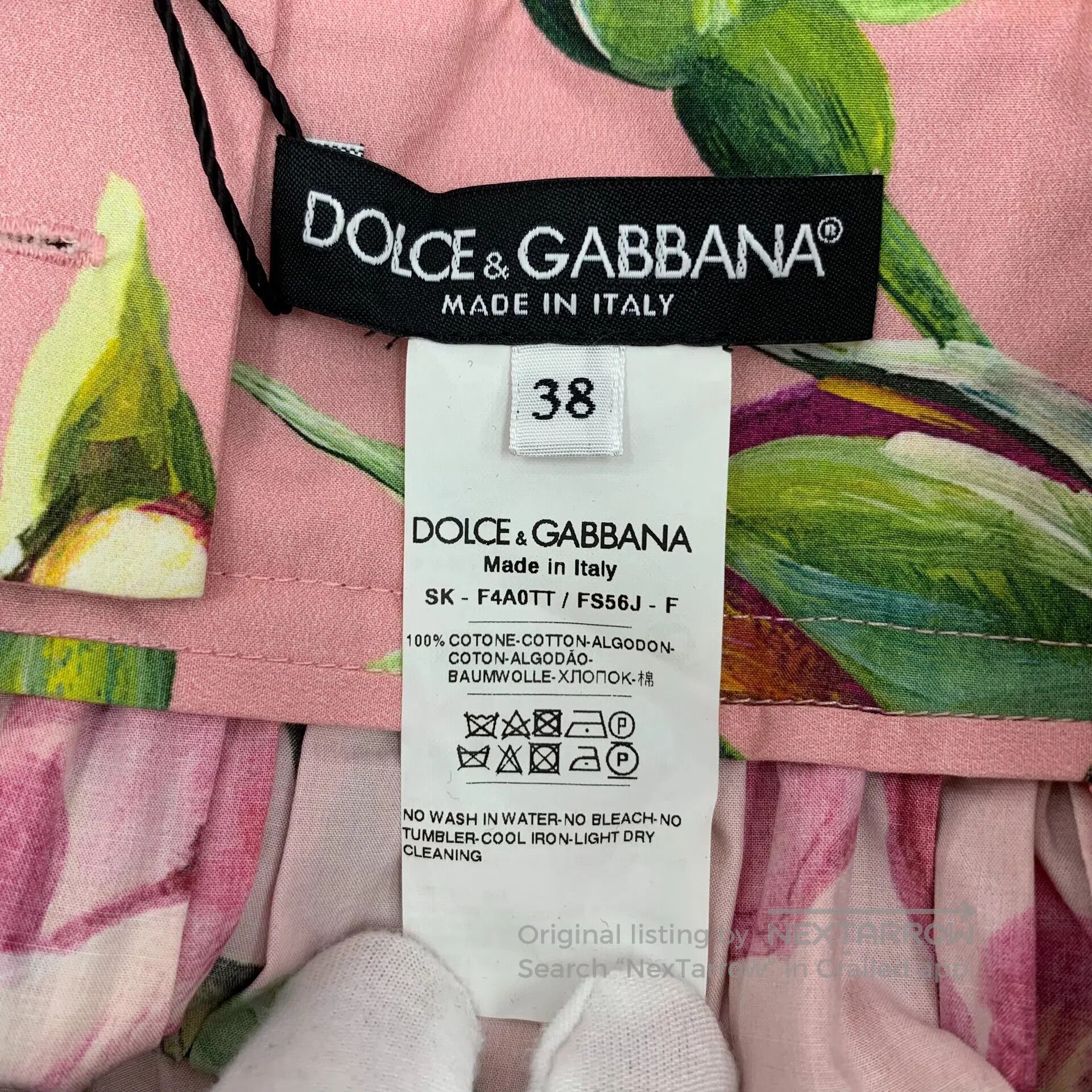 Dolce & Gabbana Dolce Gabbana Color block floral print cotton casual half Size 37" - 5 Thumbnail