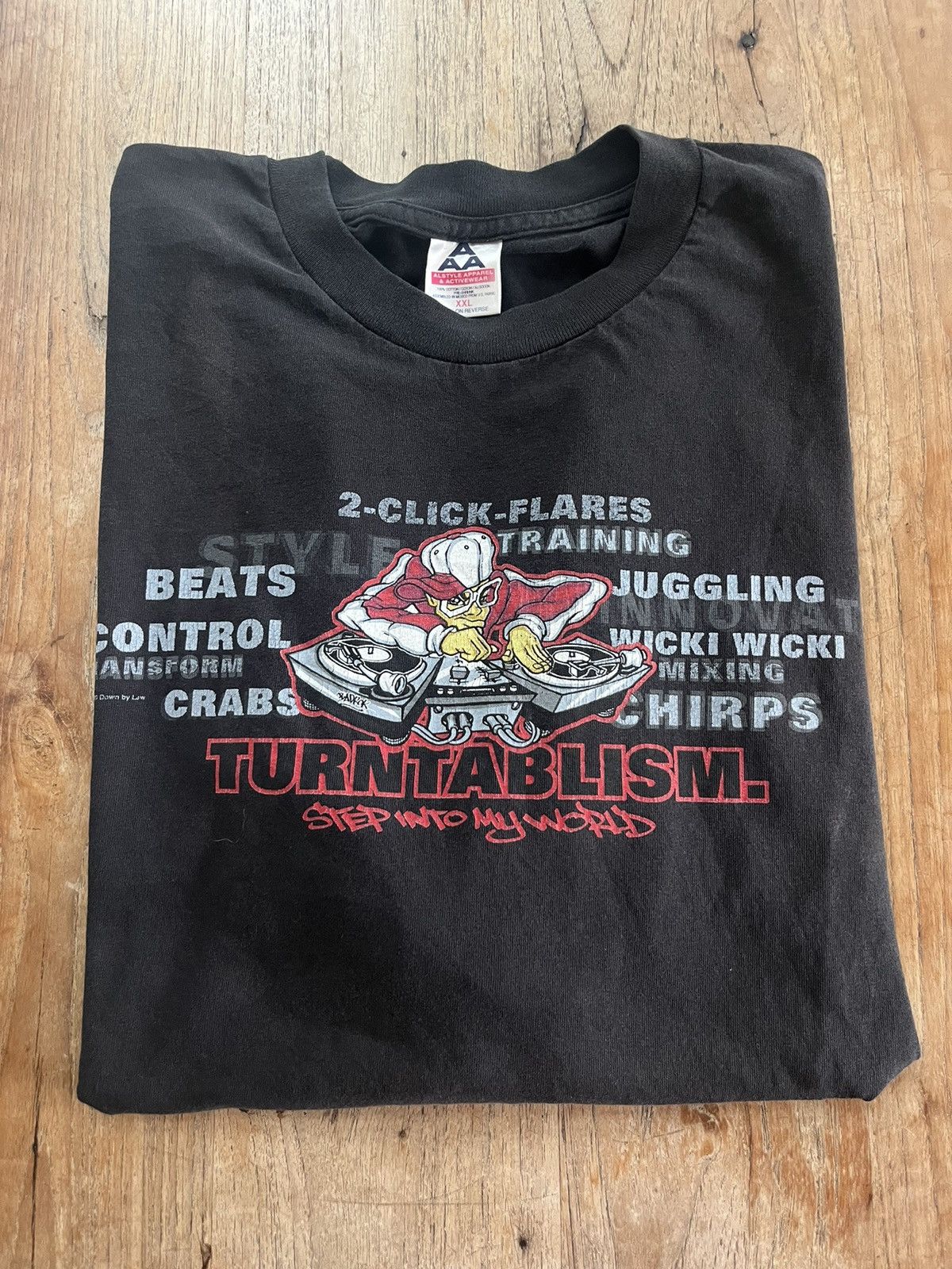 Vintage Vintage DJ TURNTABLISM 2000’s Down by Law T-shirt Size US XXL / EU 58 / 5 - 1 Thumbnail
