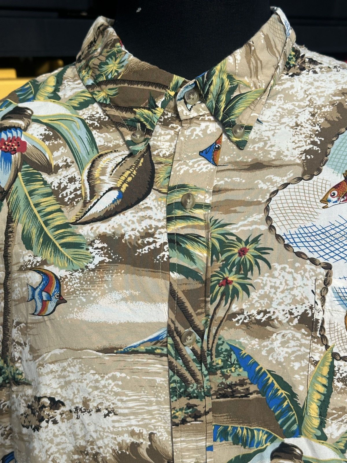 Reyn Spooner Reyn Spooner Tailored Fit Hawaiian Print Blue Men's XXL Size US XXL / EU 58 / 5 - 3 Thumbnail