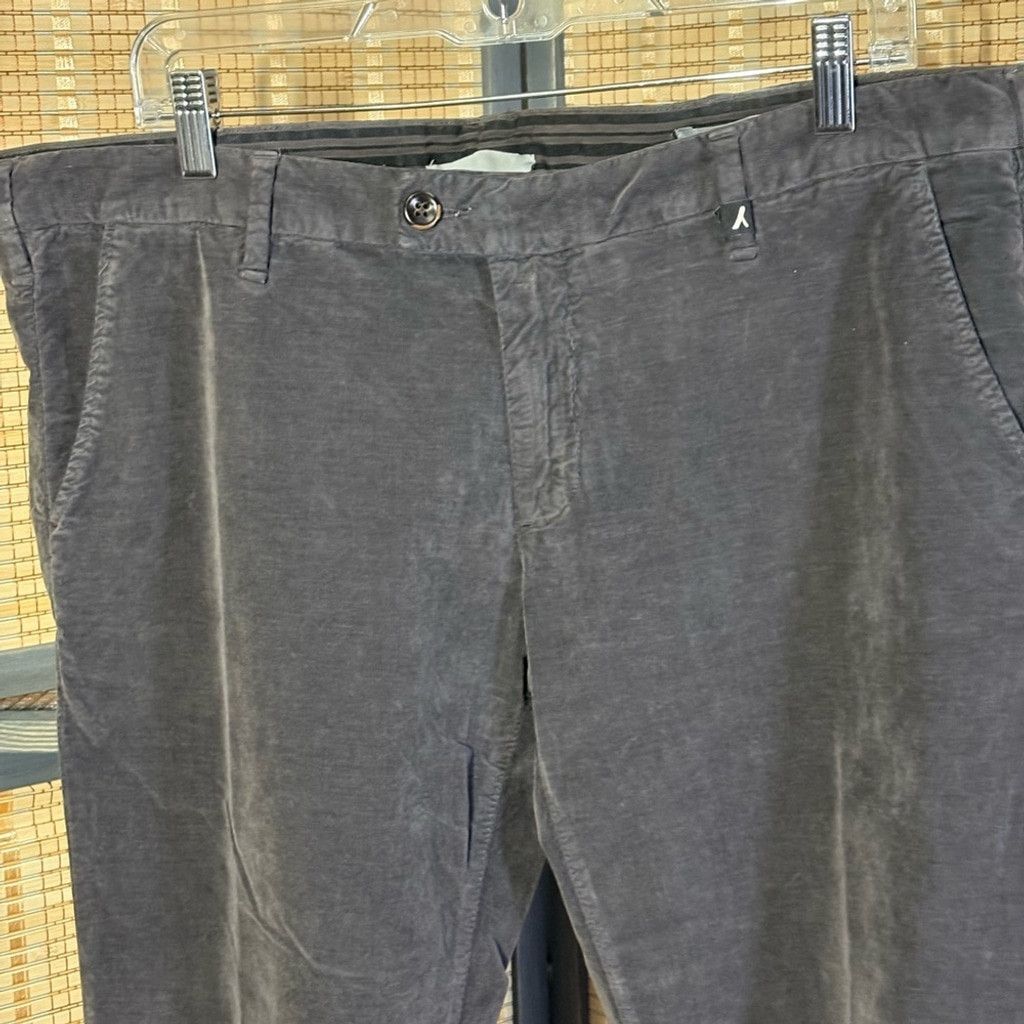Other Myths Dark Brown Fine Wale Corduroy Straight Leg Pant Size US 38 / EU 54 - 2 Thumbnail