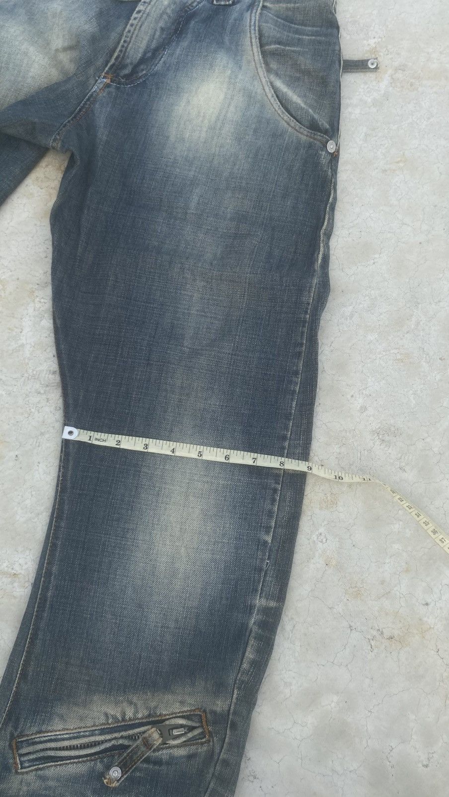 Energie Y2K Distressed MultiZip Energie x Sixty Denim Size US 29 - 11 Thumbnail