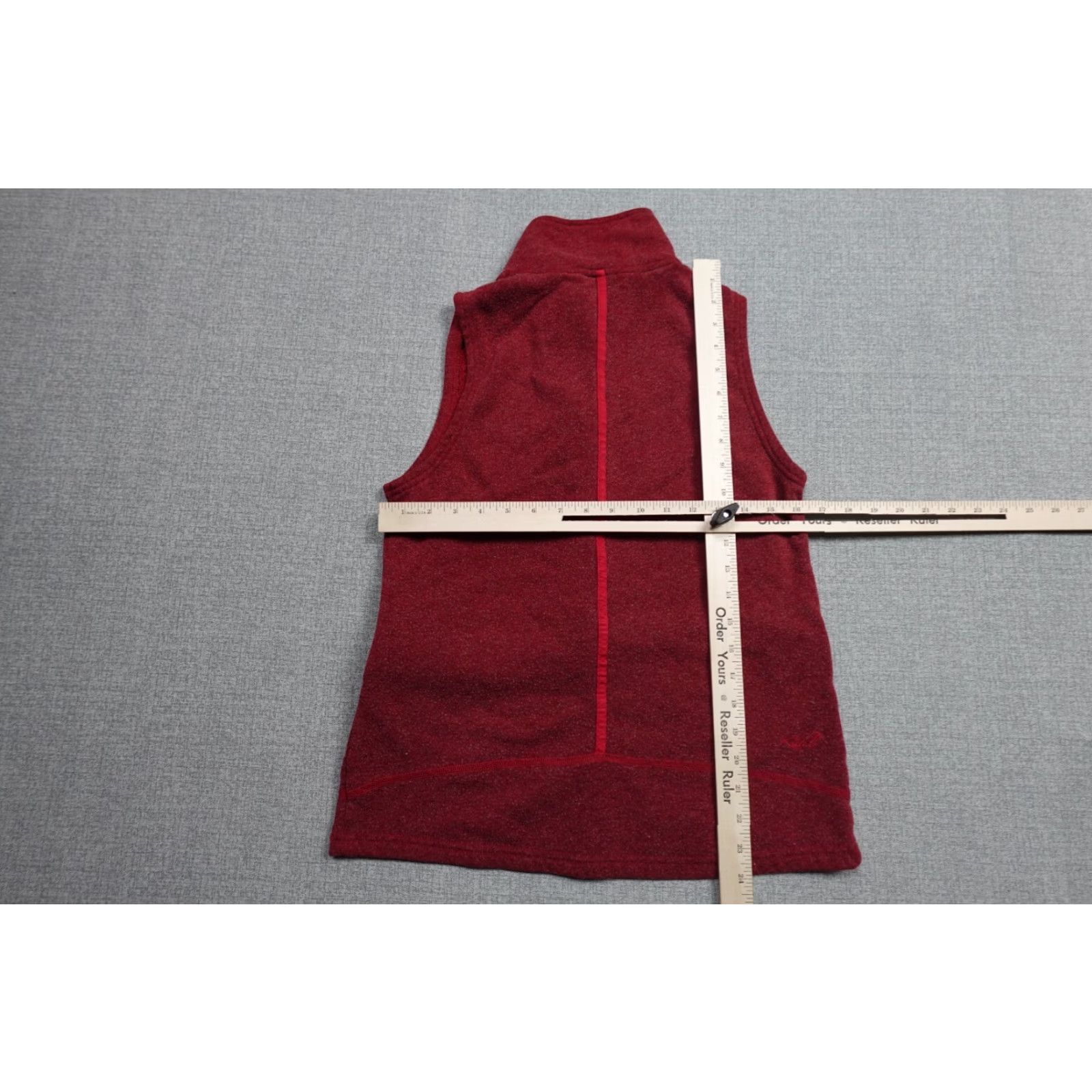 Logo 7 Kuhl Vest Womens Medium Red Fleece Hiking Outdoors Soft Logo Warm Zip Short Sleeveless All Seasons Womens M Red Outdoor Vest Size M / US 6-8 / IT 42-44 - 5 Thumbnail