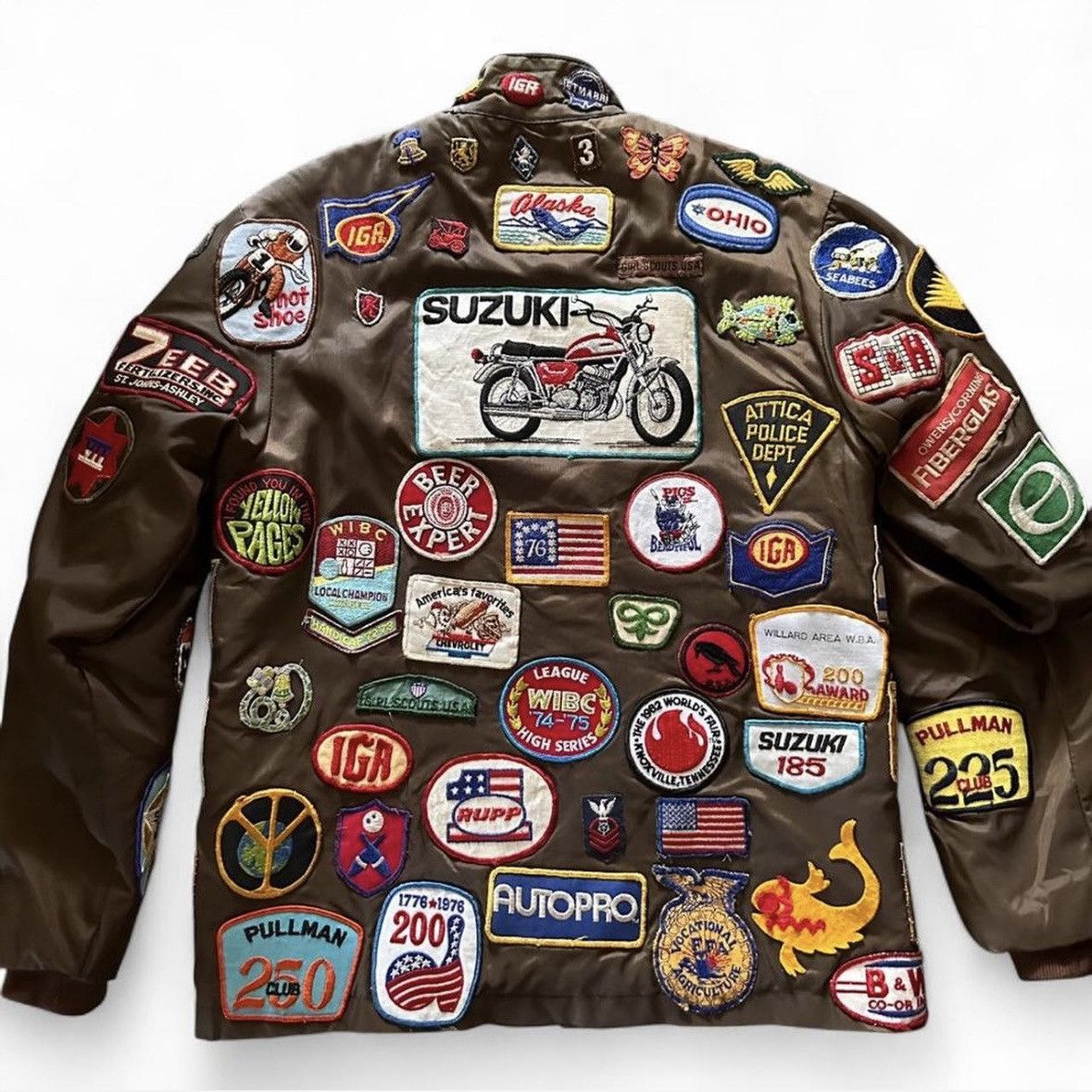 Vintage True Vintage 1970s AOP Patch Racing Jacket 70s Harley Size US S / EU 44-46 / 1 - 2 Thumbnail