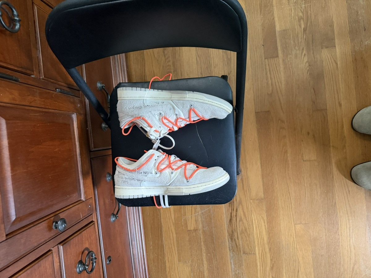 Nike × Off-White OffWhite Dunk Low Lot 11 Size US 12 / EU 45 - 8 Thumbnail