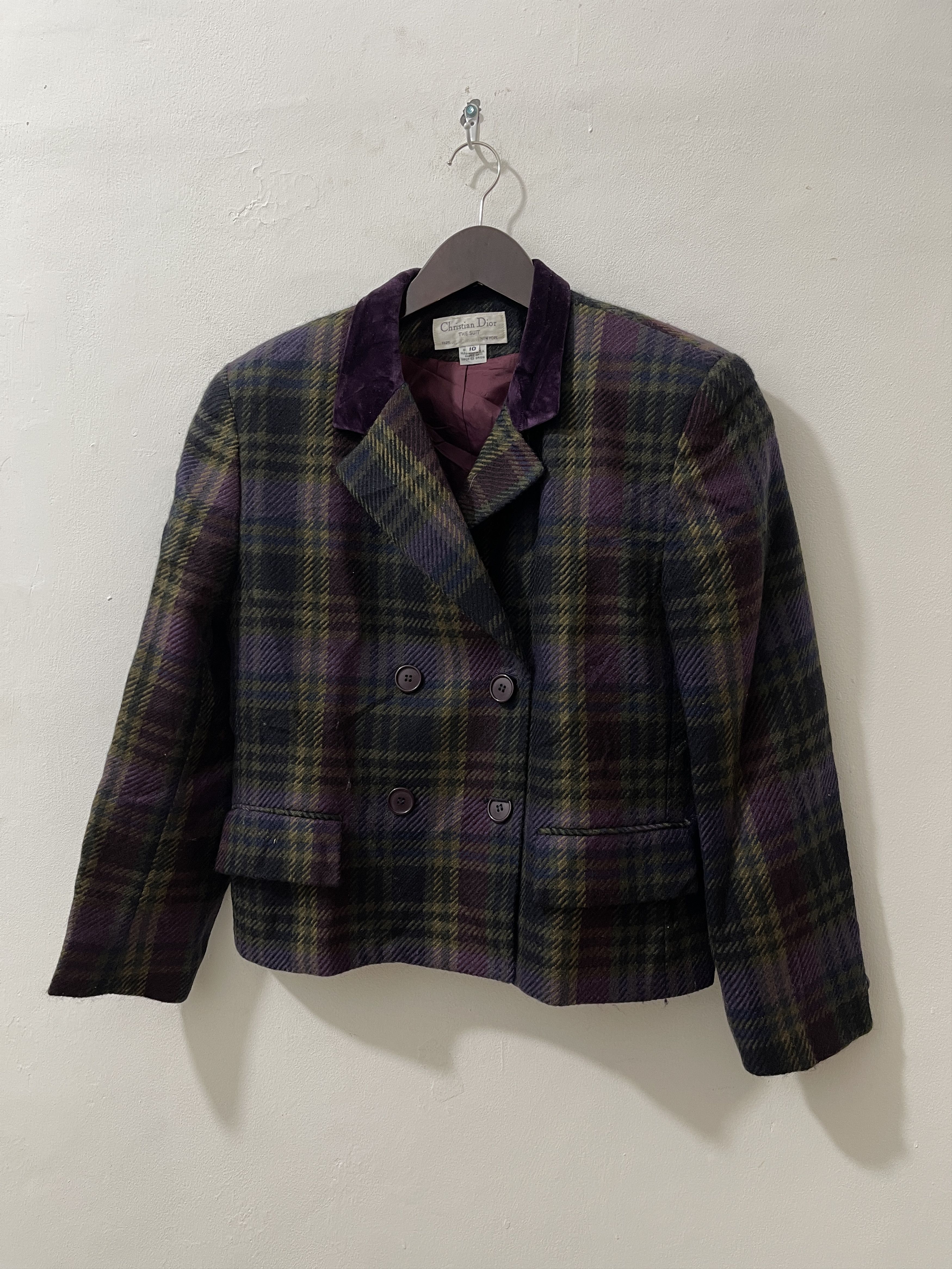 Christian Dior Monsieur Vintage Christian Dior The Suit Double Breast Wool Cropped Size 42R - 2 Thumbnail