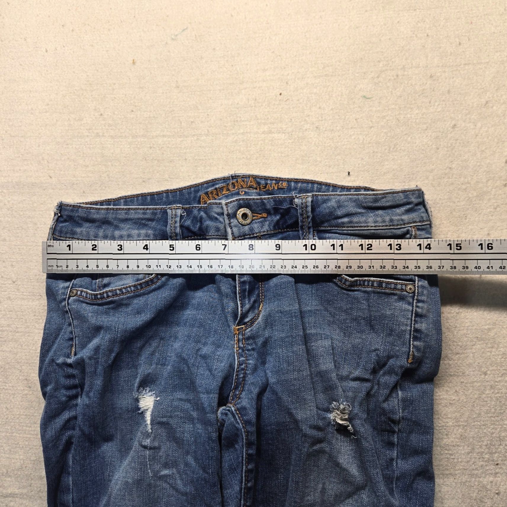 Vintage Arizona Women’s Jeans Denim Pants Size 7 Blue Straight Adult Women Size 28" / US 6 / IT 42 - 4 Thumbnail