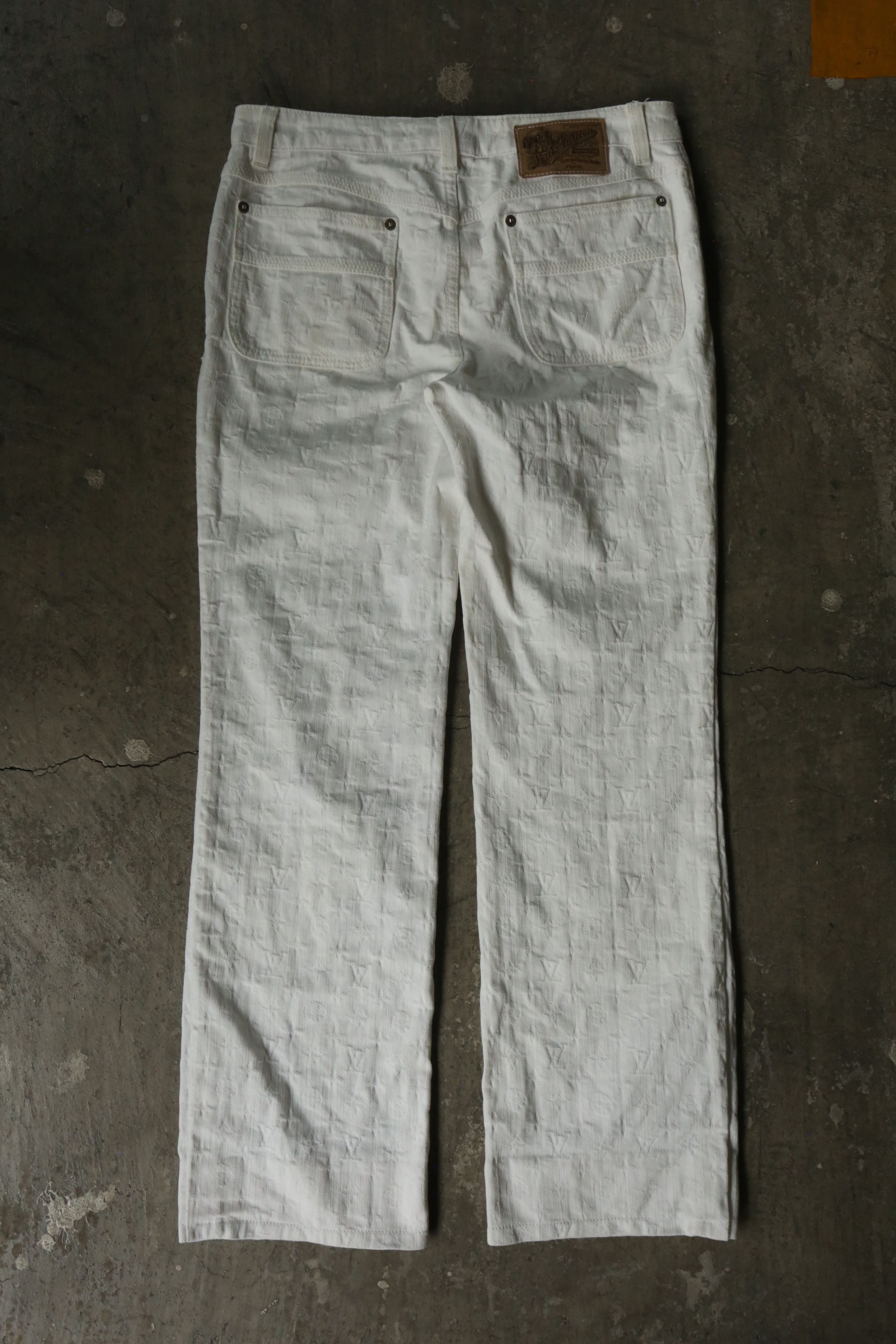 Louis Vuitton Louis Vuitton - Marc Jacobs - S/S 06 - Monogram Denim Jean Size US 30 / EU 46 - 2 Thumbnail