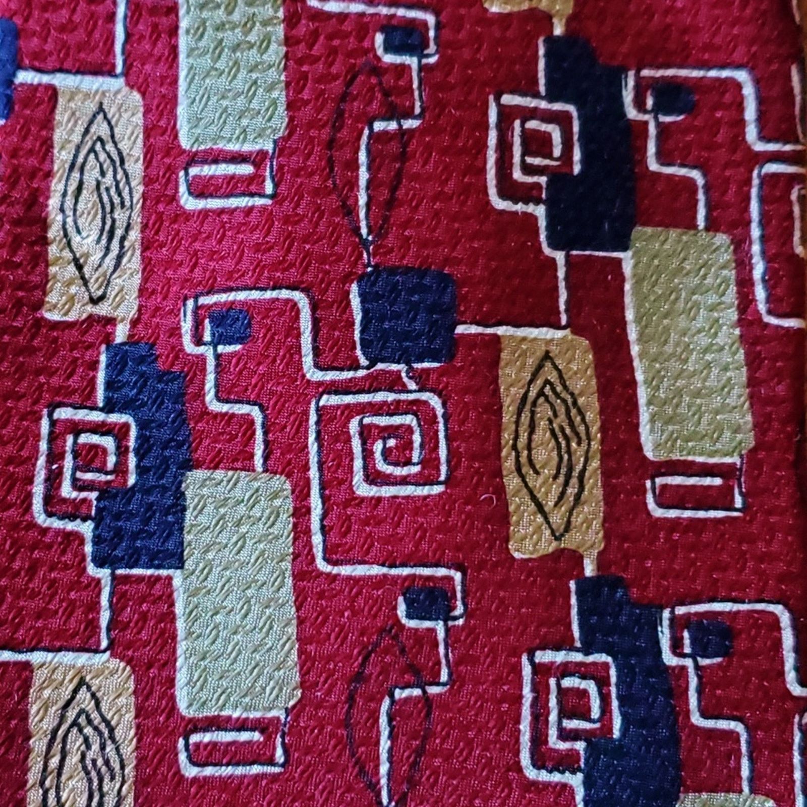 American Apparel AMERICAN OUTPOST TRENDY 100% SILK MENS TIE Size ONE SIZE - 3 Thumbnail