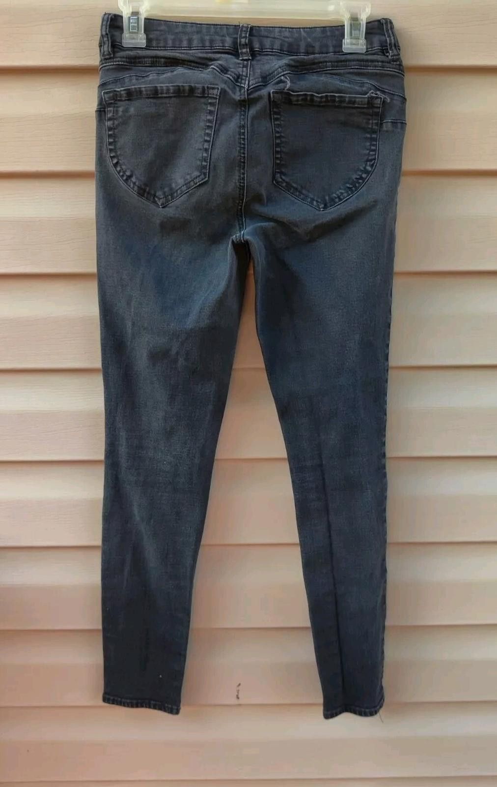 Other Refuge Jeans 8 Faded Black Stretch Denim Taper Leg 5 Pocke Size 30" / US 8 / IT 44 - 3 Thumbnail