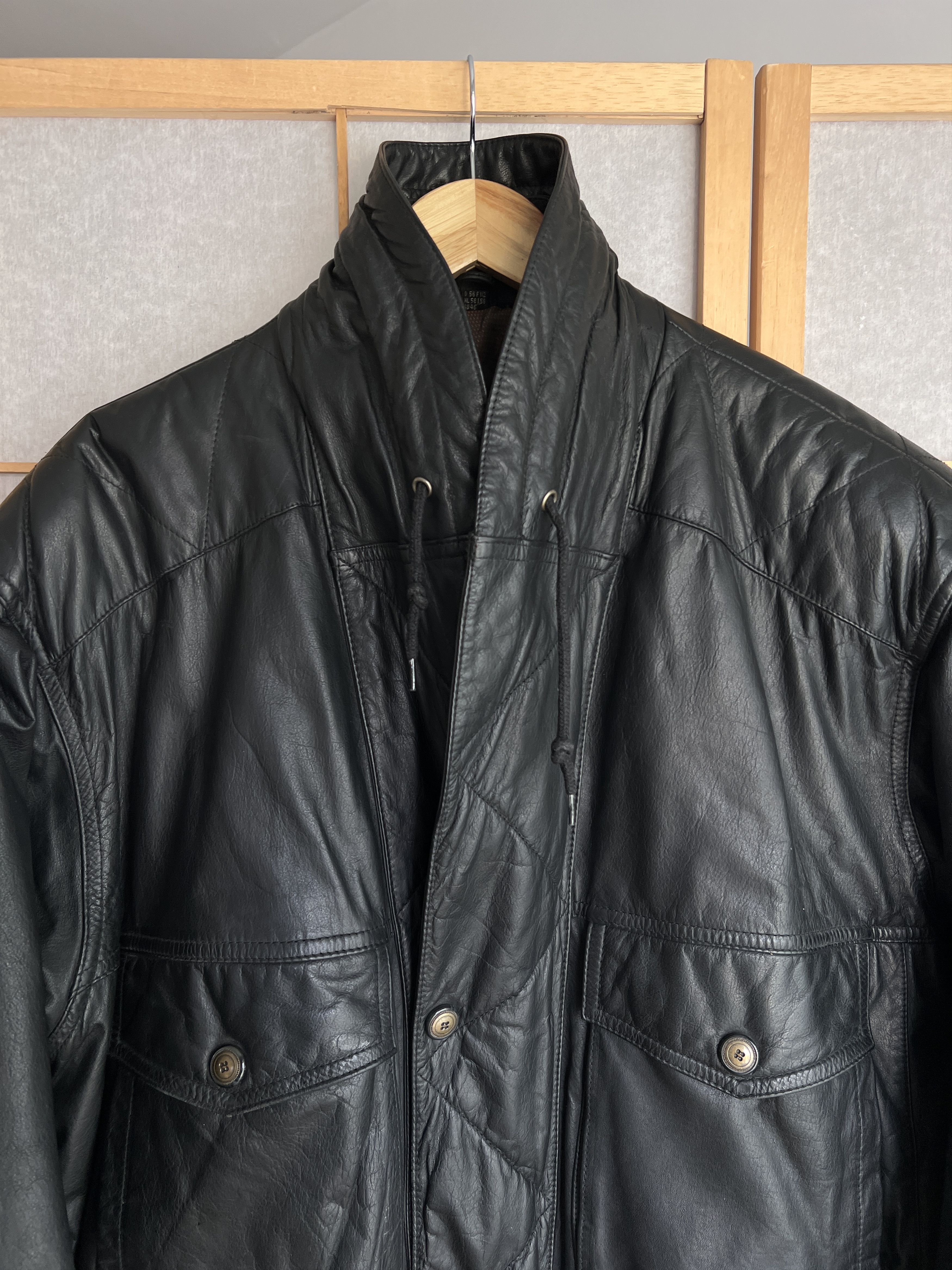 Hysteric Glamour Rick Owens Type Leather Jacket Yohji Yamamoto LGB Style Size US L / EU 52-54 / 3 - 17 Thumbnail