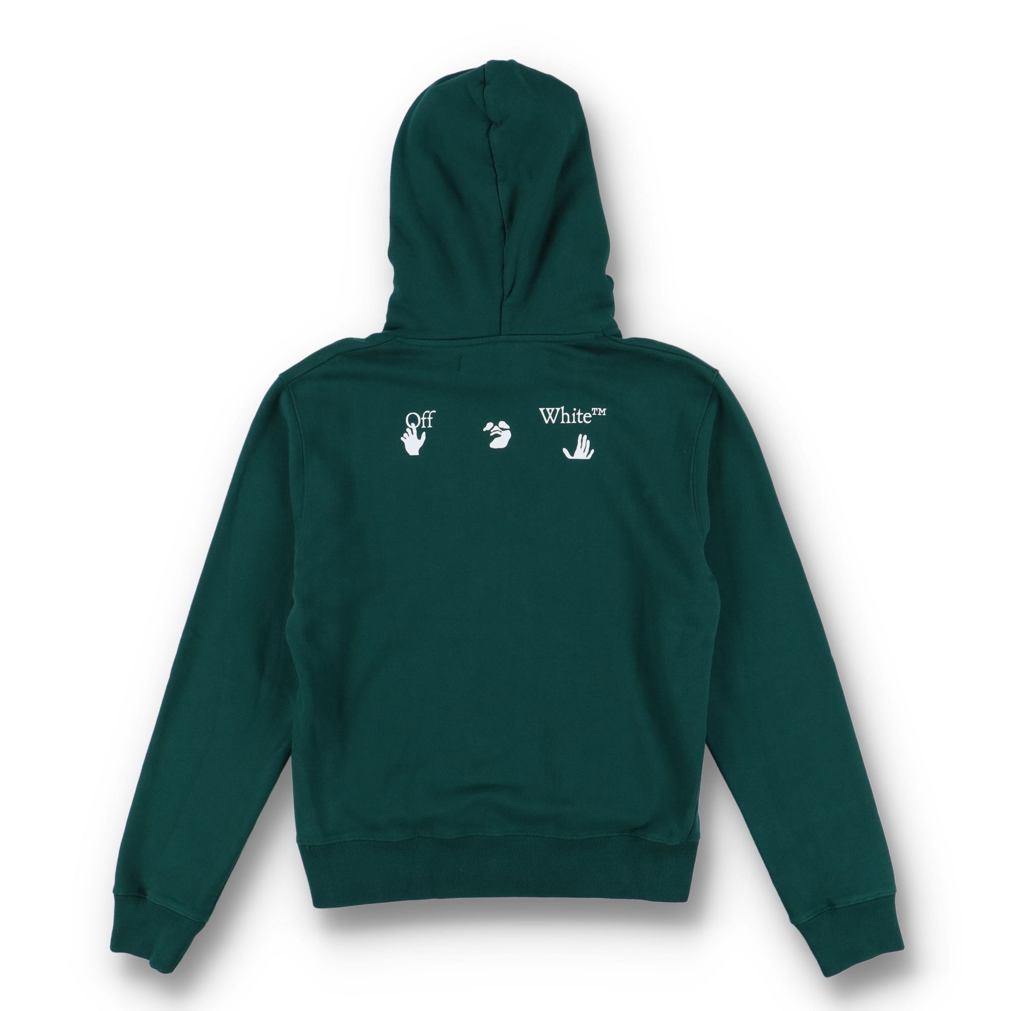 Off-White Green Big Swimming Man Logo Hoodie Size US M / EU 48-50 / 2 - 7 Thumbnail