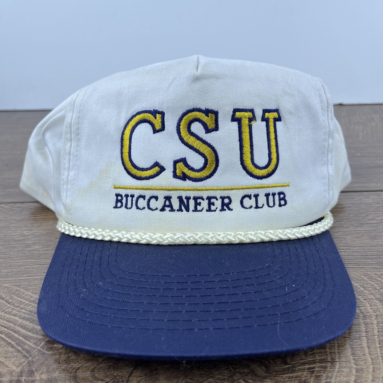 Other CSU Buccaneer Club Hat CSU White Hat Adjustable Snapback Adu Size ONE SIZE - 3 Thumbnail