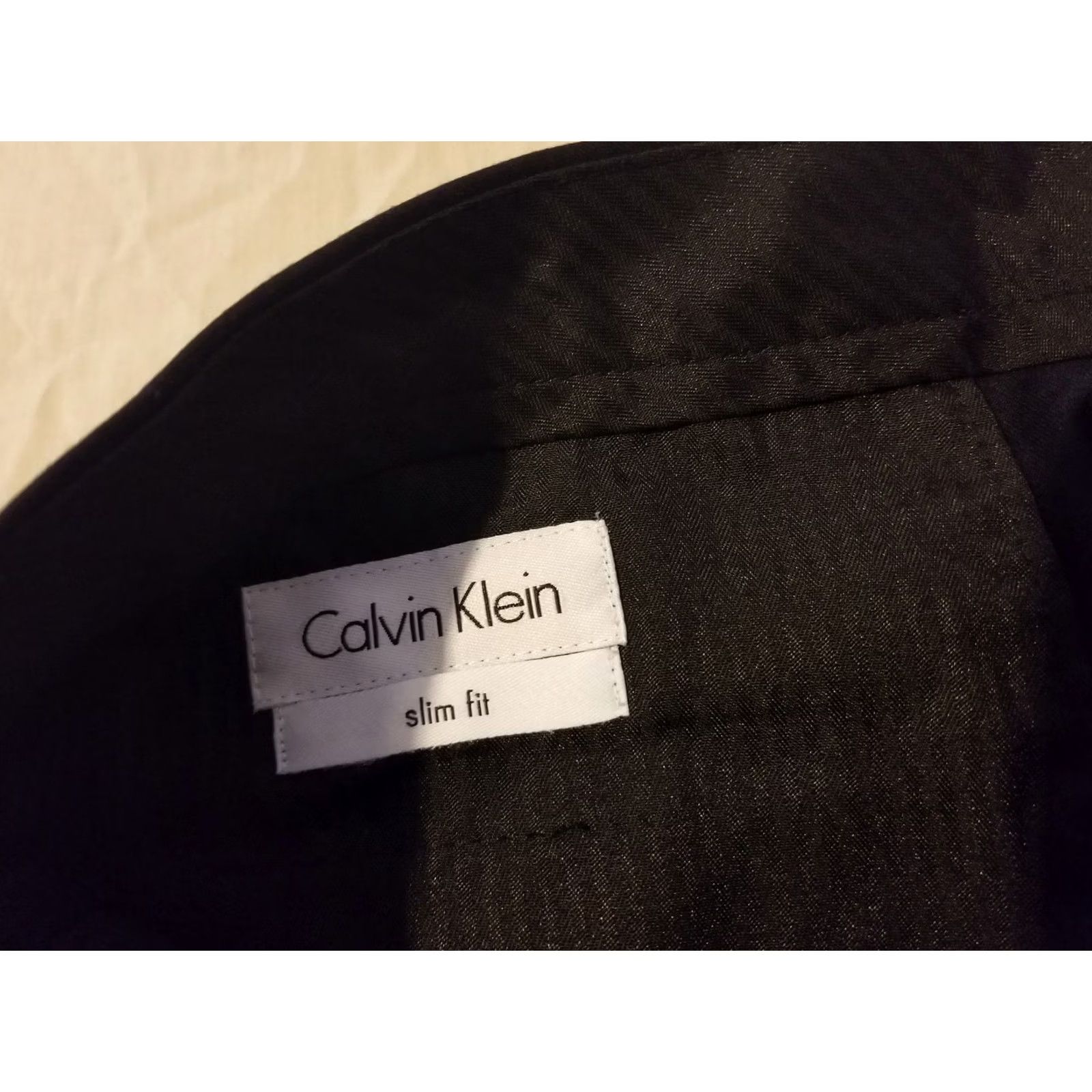 Calvin Klein Calvin Klein Mens Pants Black Chino Khaki Trouser Dress Pants 32x32 34x32 Size US 32 / EU 48 - 3 Thumbnail