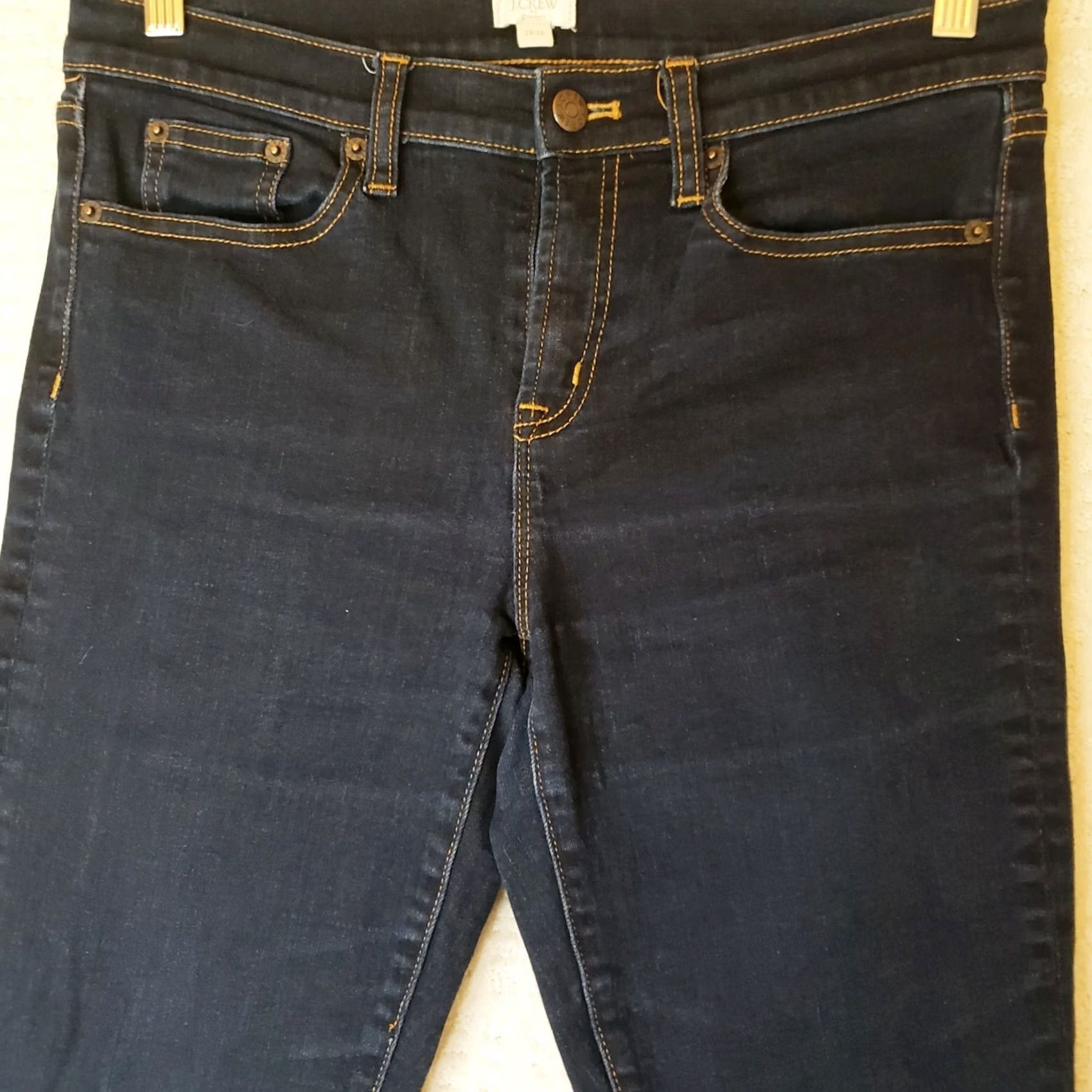 J.Crew J.CREW Women 29x26 Blue Stretch Denim Jeans Straight Ladies Regular Fit New Size 29" - 3 Thumbnail