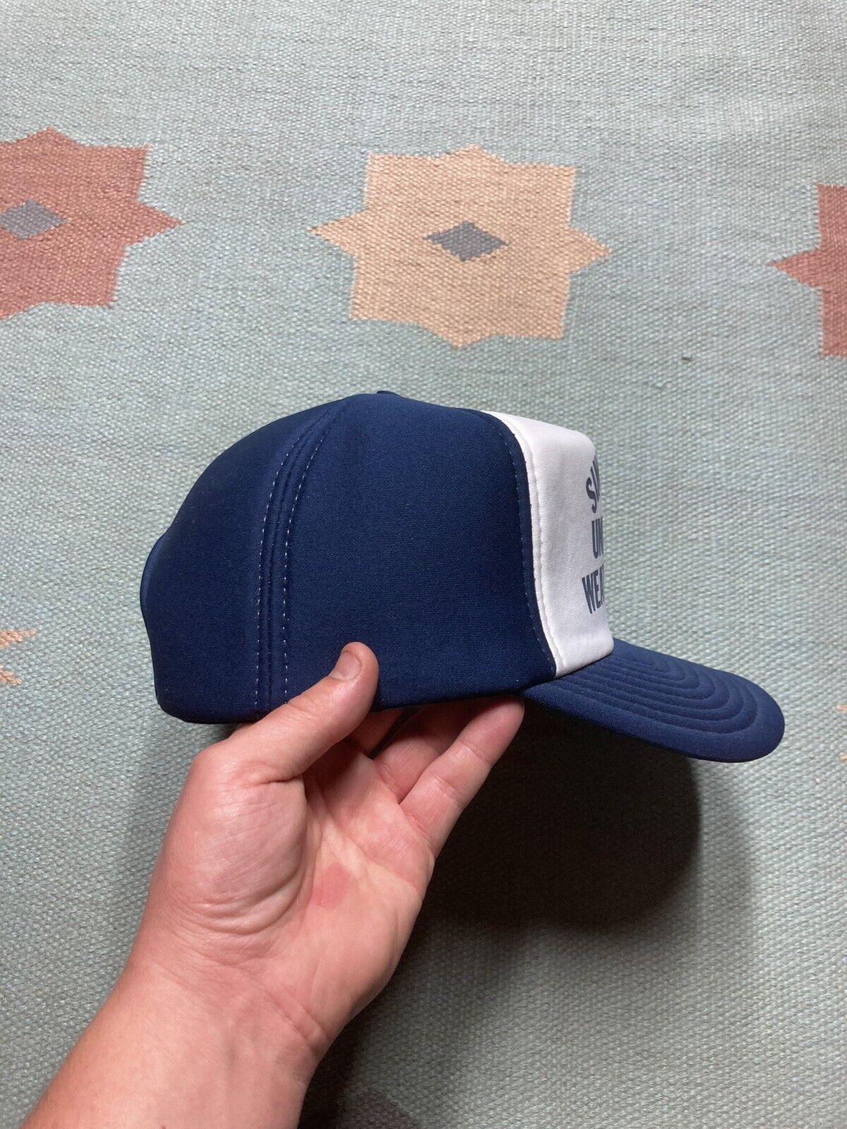 Vintage VTG SnapBack hat universal weatherstrip company since 1923 Size ONE SIZE - 8 Thumbnail