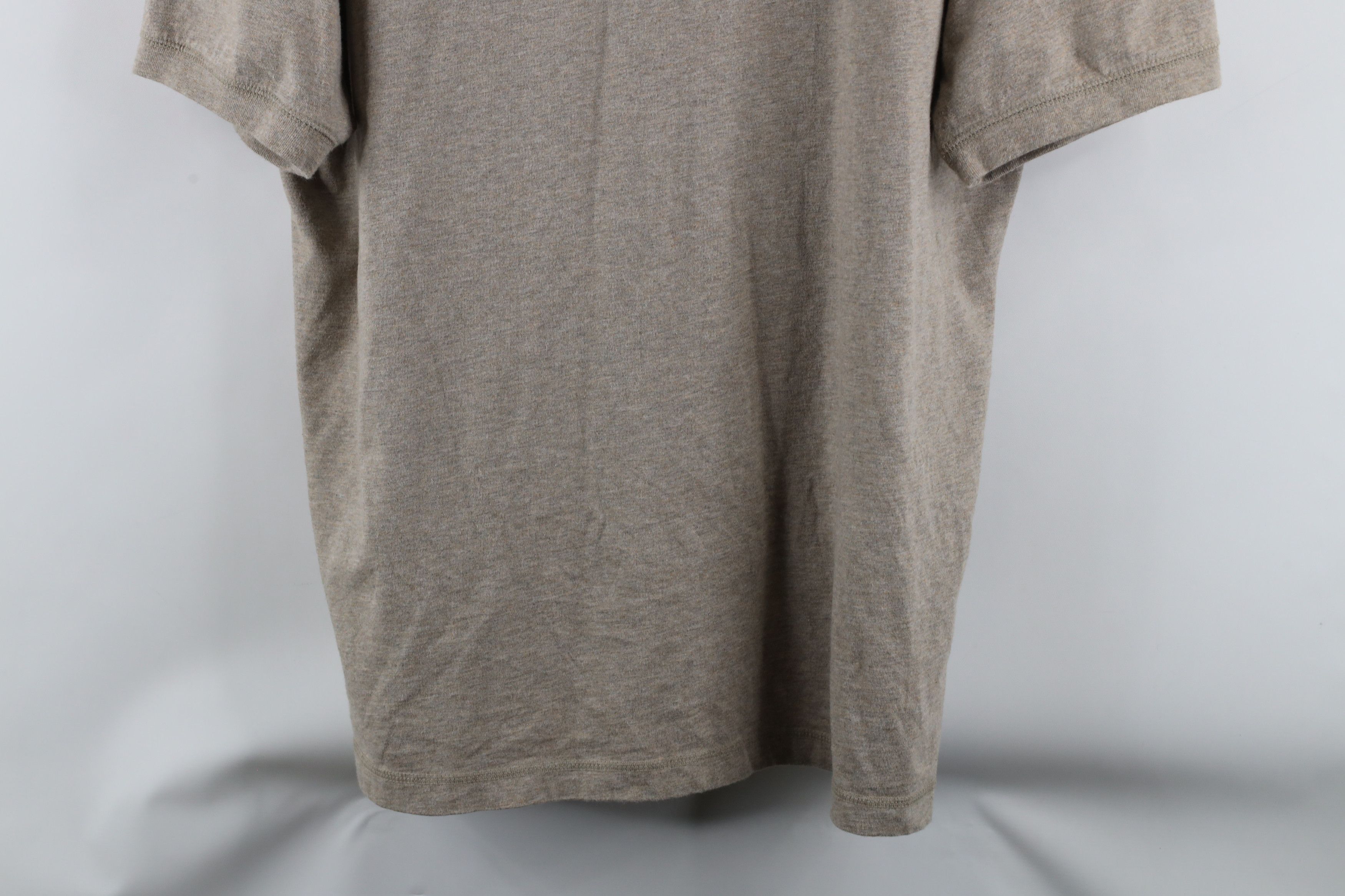 Vintage Vintage 90s Streetwear Short Sleeve Henley T-Shirt Beige Size US XL / EU 56 / 4 - 3 Thumbnail