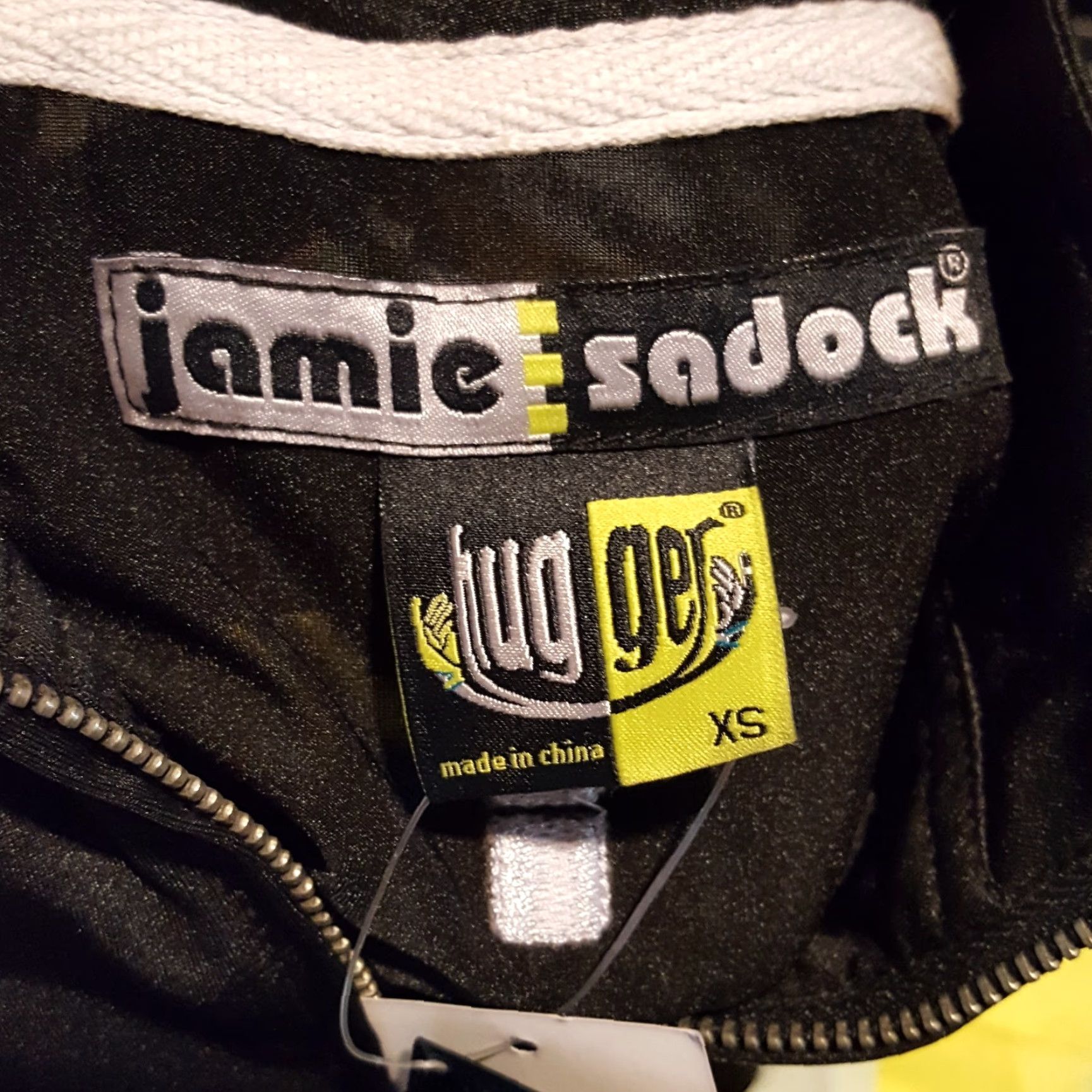 Vintage VINTAGE Jamie Sadock Windbreaker Jacket Women XS Black Zip Up Lightweight Mid-Length Windbreaker 80s 90s Y2K Retro Pockets Full Zip Logo Embroidered Size XS / US 0-2 / IT 36-38 - 6 Thumbnail