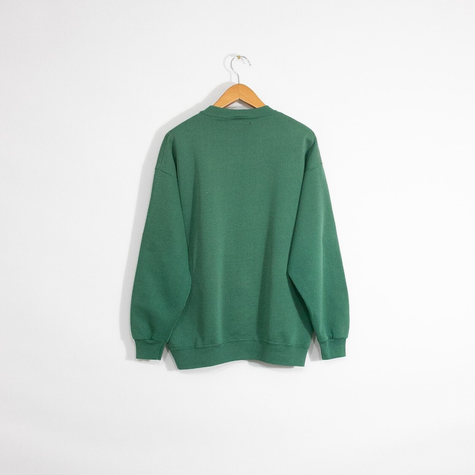 Vintage Vintage 90s Green Blank Sweatshirt XL - Faded Distressed Size US XL / EU 56 / 4 - 5 Thumbnail