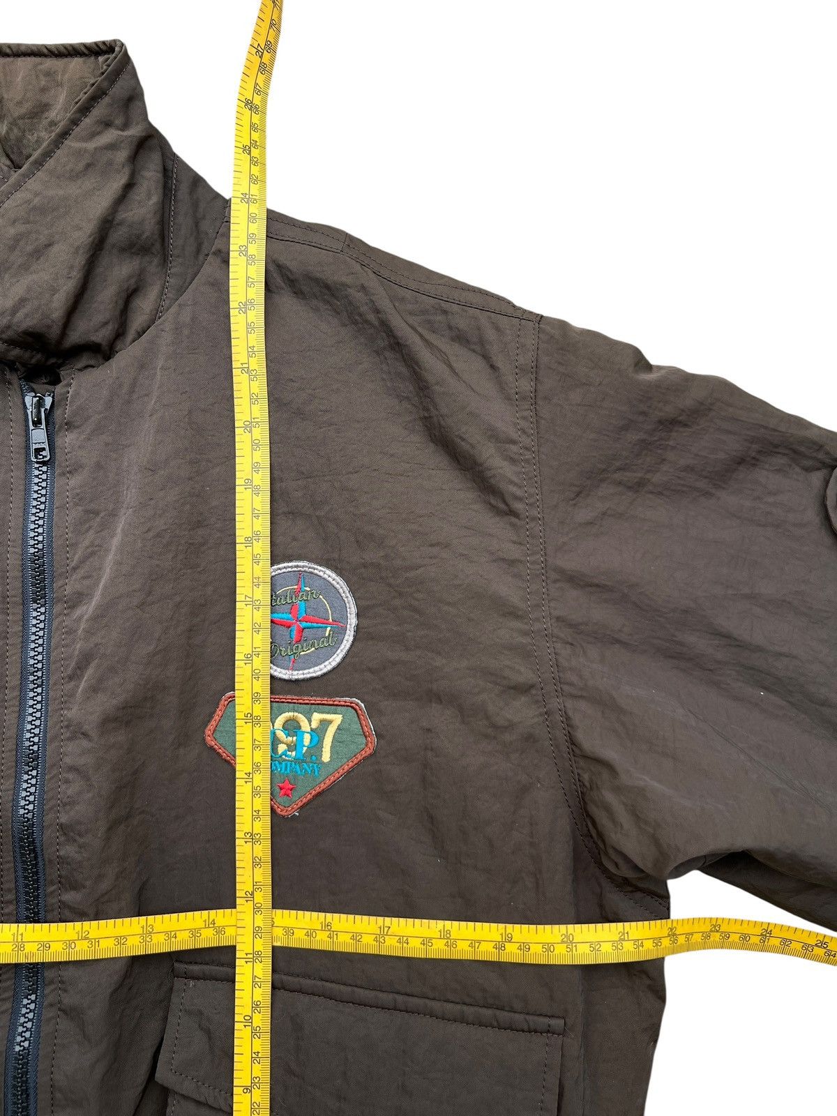 C.P. Company Vintage 80s Cp Company Brown Light Bomber Jacket Size US M / EU 48-50 / 2 - 15 Thumbnail