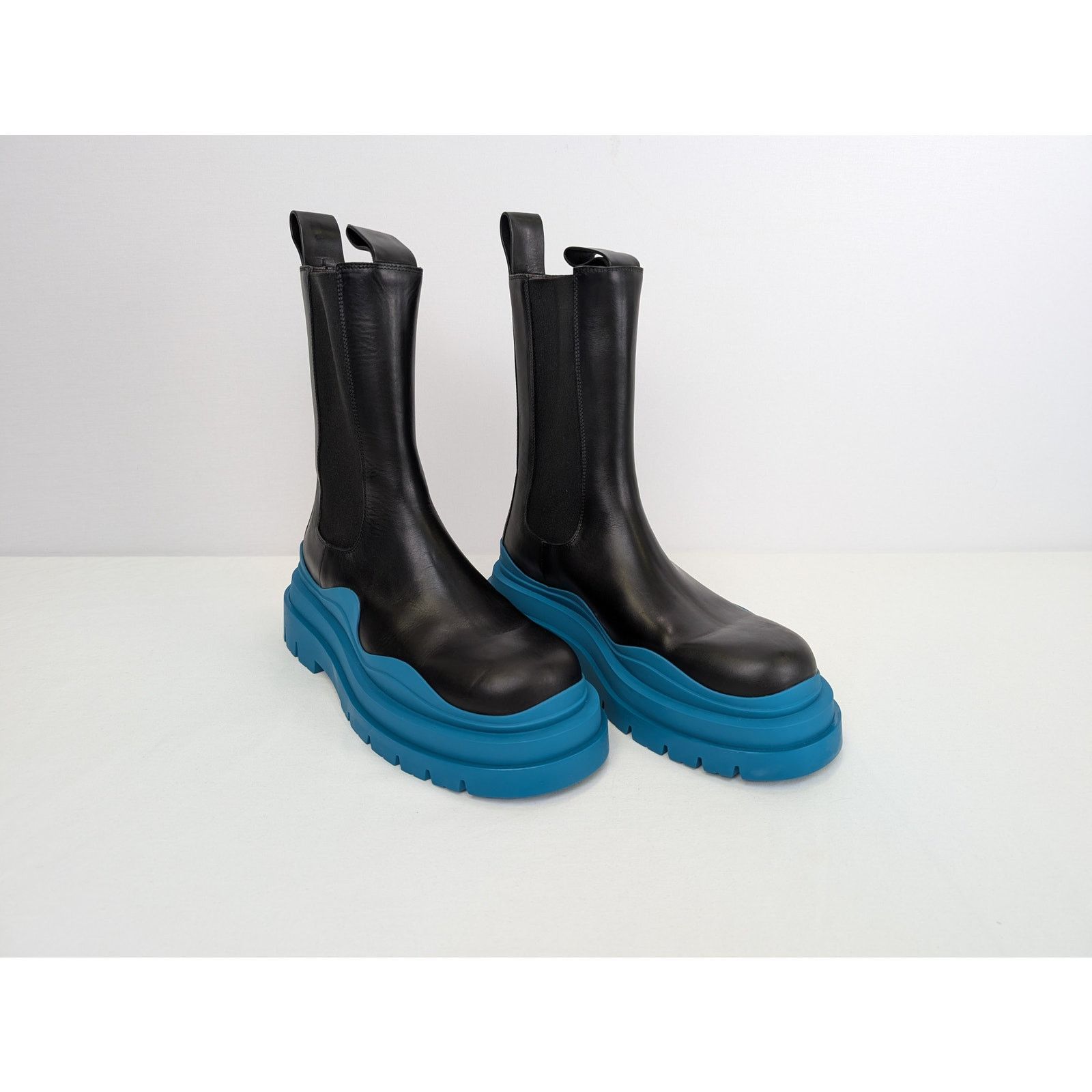 Bottega Veneta o1rshd1 Military Calf Tire Boot Calfskin in Black Size US 10 / EU 43 - 6 Thumbnail