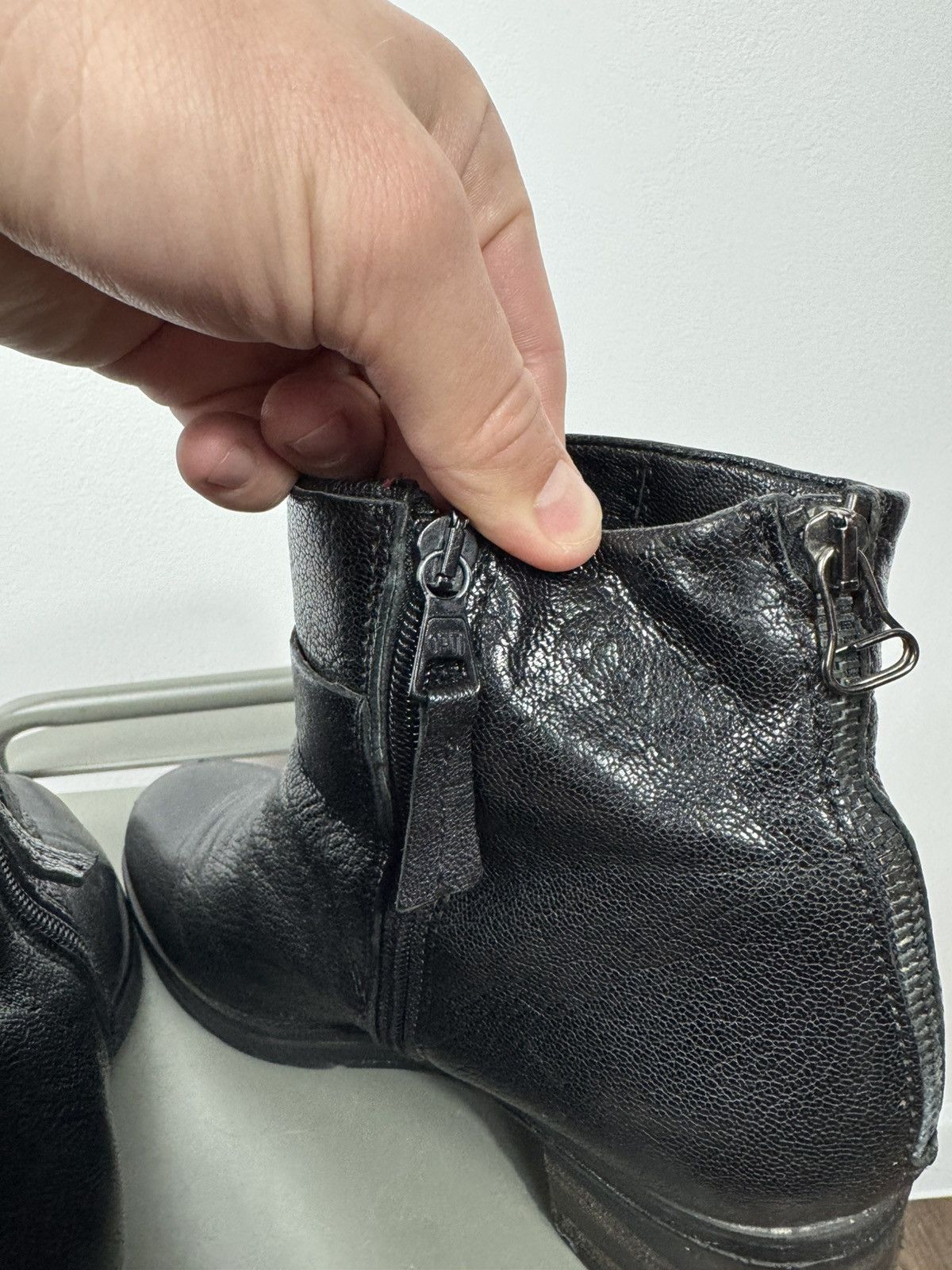 Other Vintage Black Leather Ankle Boots Chunky Heel EU 40 Women’s Size US 9 / IT 39 - 10 Thumbnail