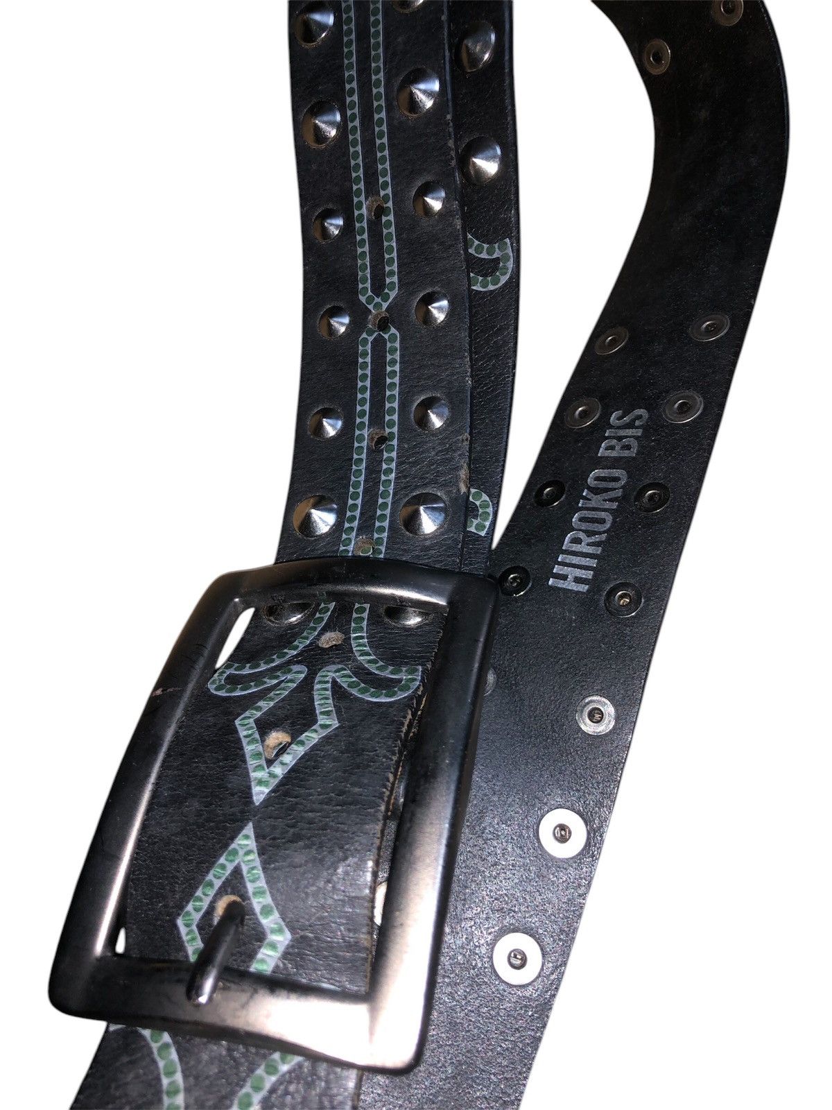 Designer × Japanese Brand × Vintage Leather Belt Hiroko Bis Japanese Brand Size 32 - 11 Thumbnail