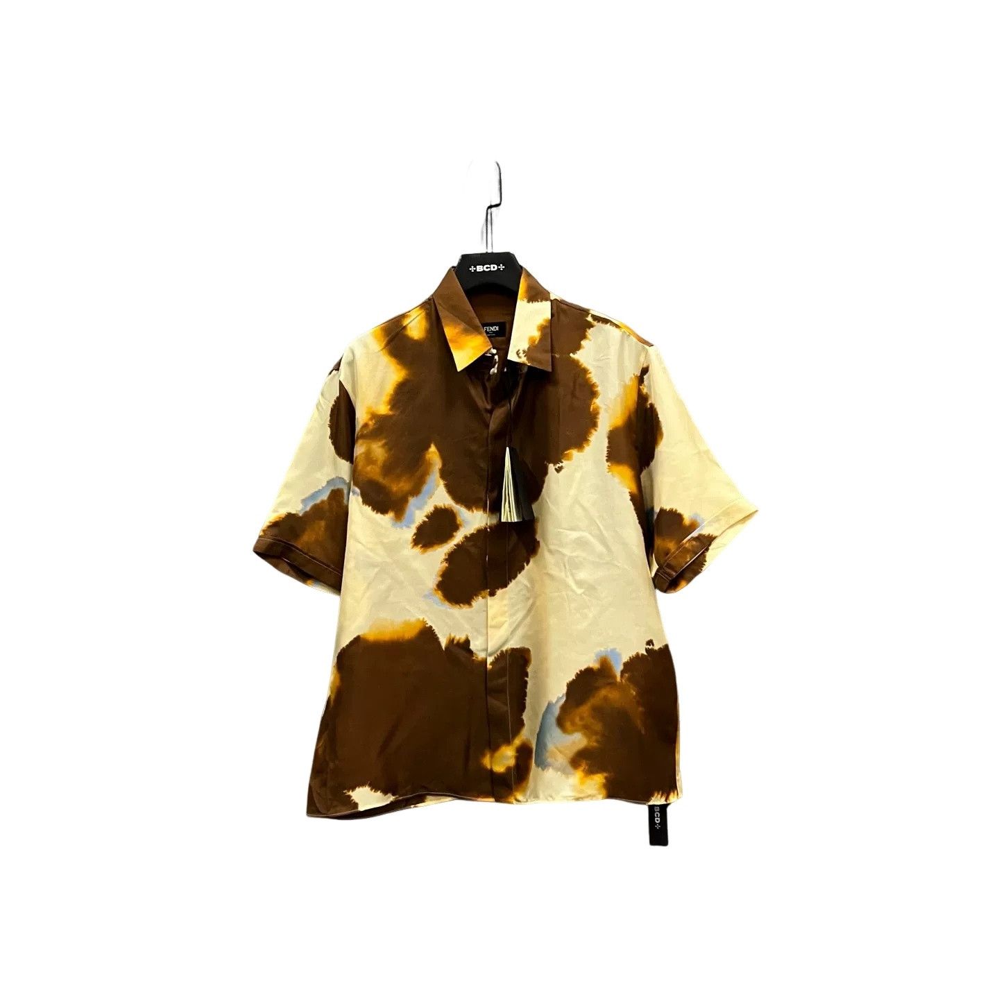 Fendi Fendi Watercolor Silk Short Sleeve Shirt 40 Size US M / EU 48-50 / 2 - 1 Thumbnail