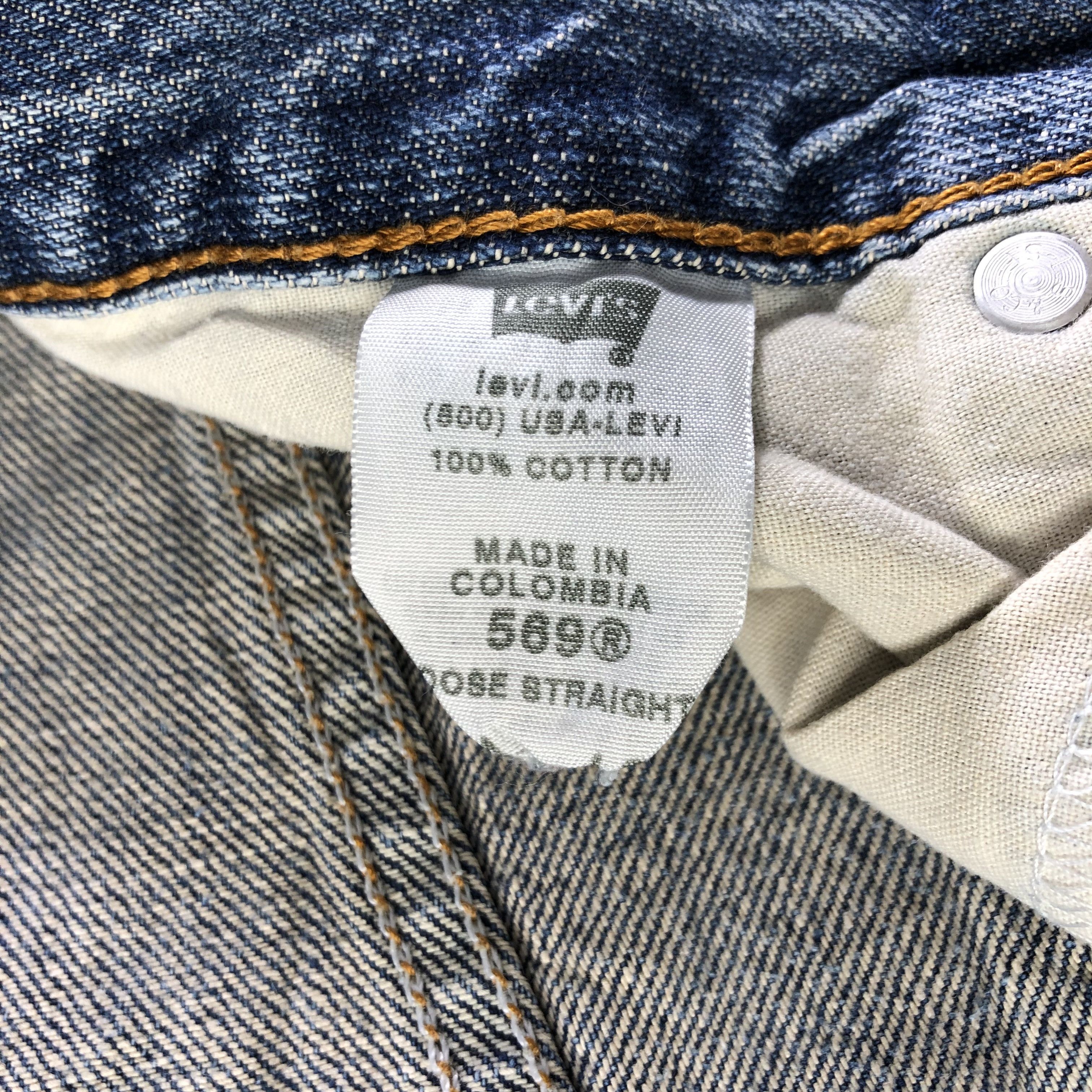 Levi's Vintage Levis 569 Jeans-J4385 Size US 35 - 10 Thumbnail