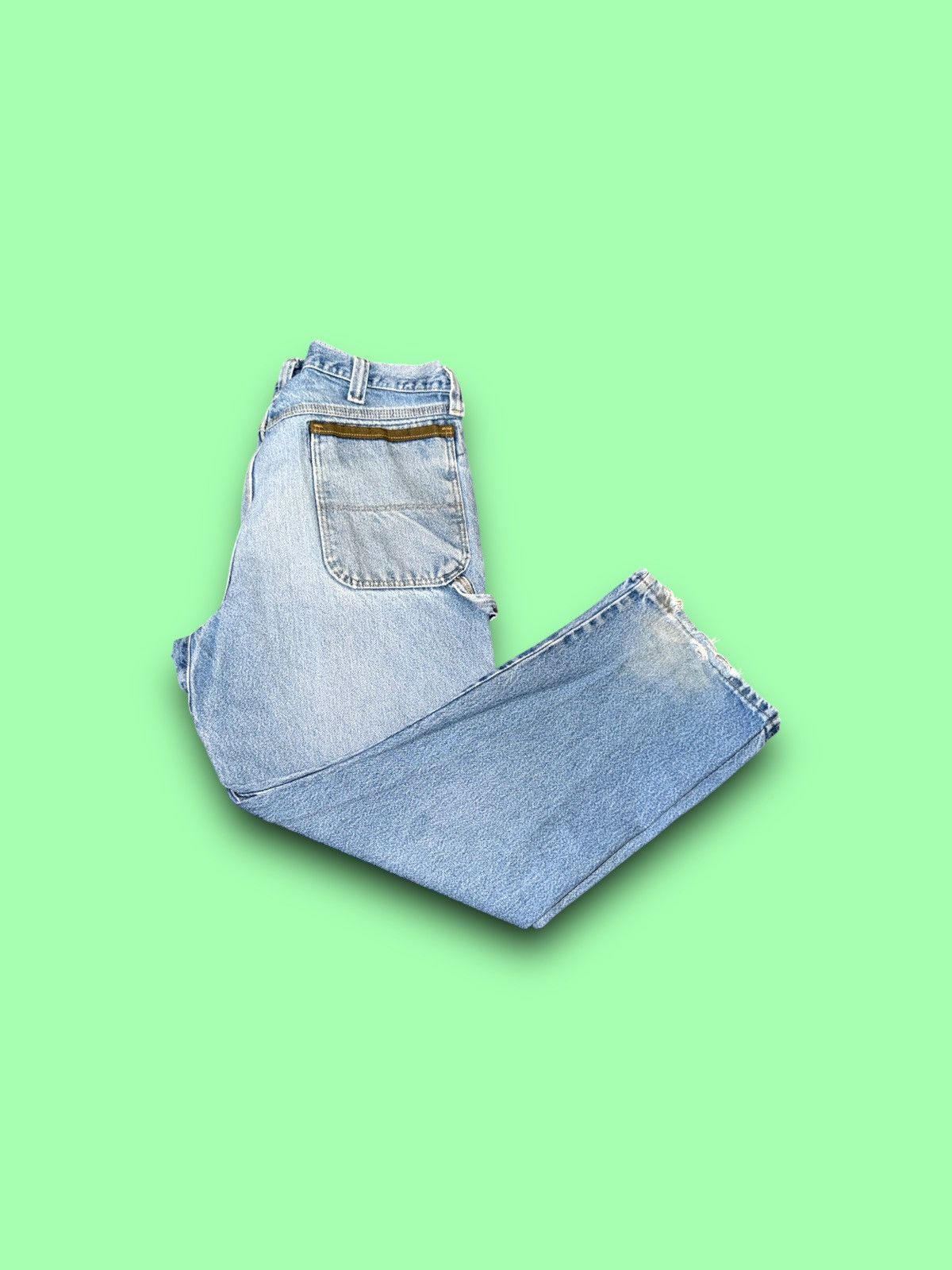Wrangler Vintage Riggs Wrangler Dura shield denim blue jeans 38x30 Size US 38 / EU 54 - 1 Thumbnail