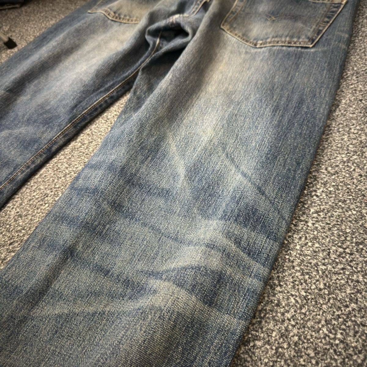 Engineered Garments × Levi's Y2K Baggy Levis 503 Bovine Leather Patch Denim Size US 33 - 10 Thumbnail