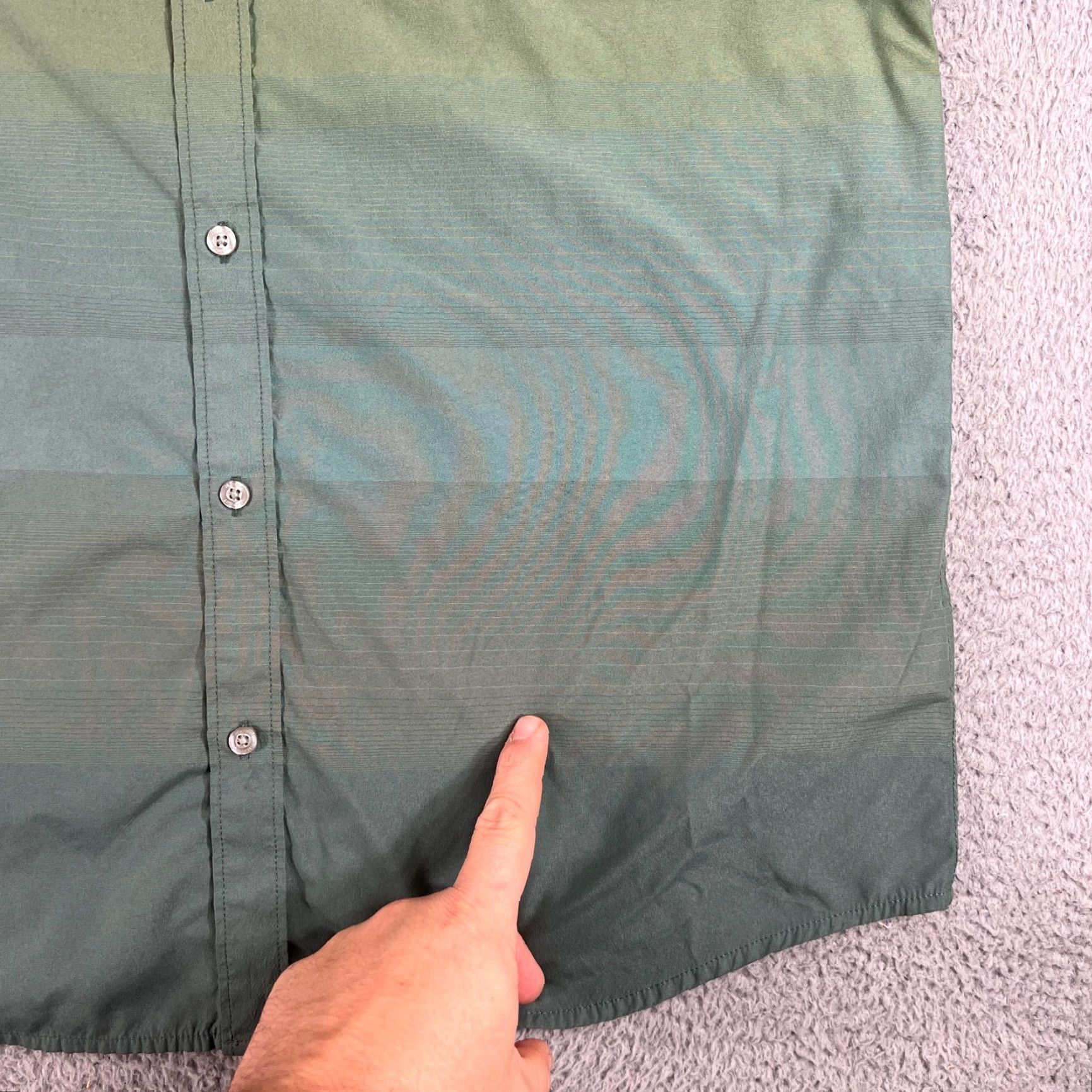 Marmot Marmot Men's Hamilton XL Button-Up Short Sleeve Green Ombray Size US 36 / EU 52 - 2 Thumbnail
