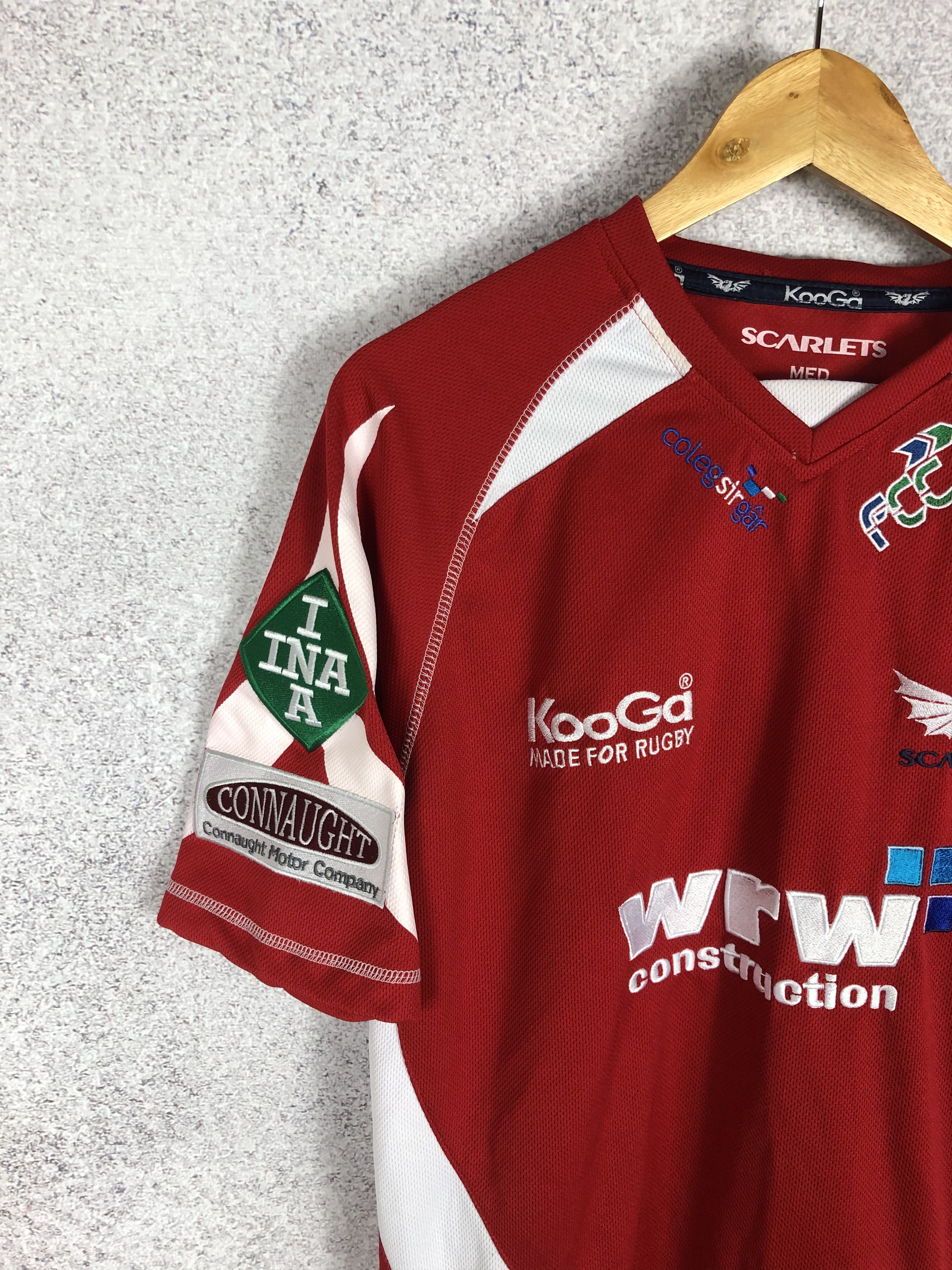 Vintage Vintage Scarlets Rugby JERSEY KOOGA 90s T-Shirt Size US M / EU 48-50 / 2 - 3 Thumbnail