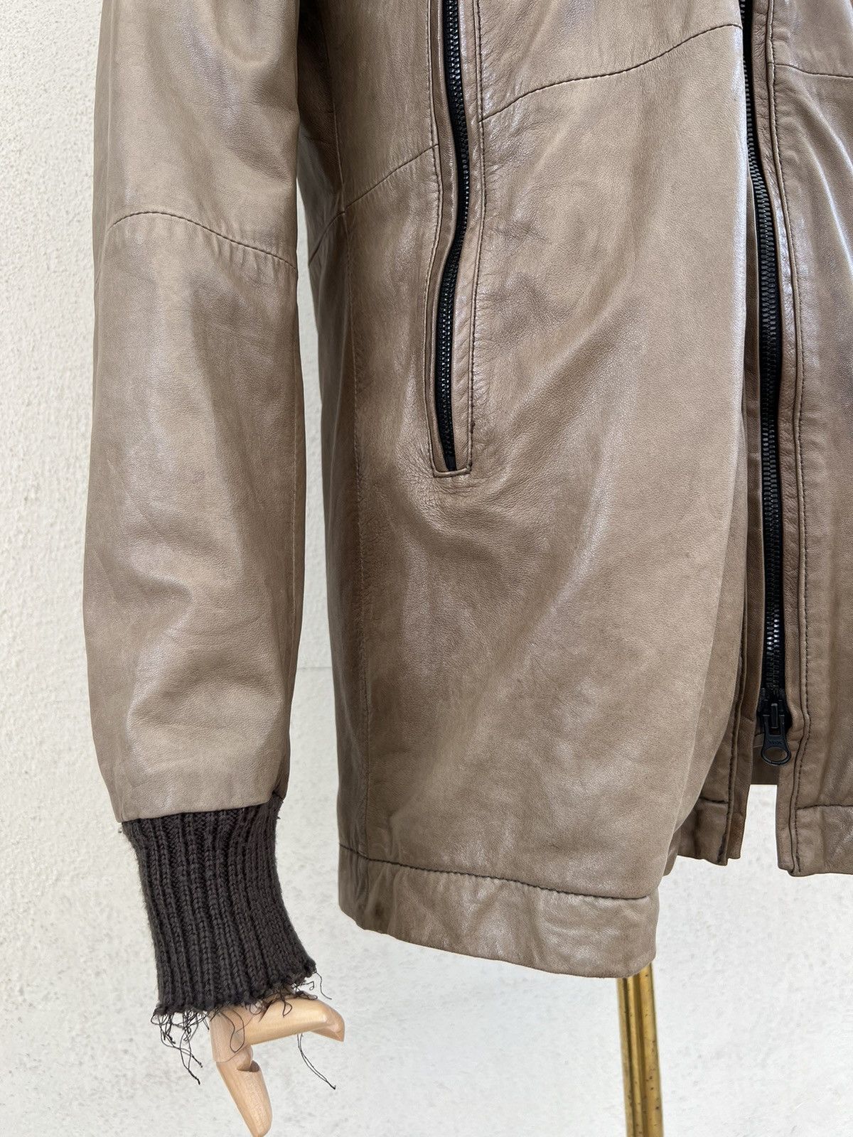 Leather 0000 Japan Patina Sheep Skin Leather Jacket Hoodie Size US M / EU 48-50 / 2 - 12 Thumbnail