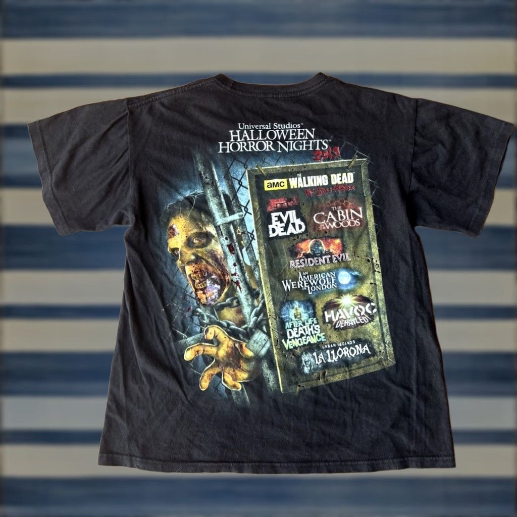 Vintage VINTAGE Halloween Horror Nights The Walking Dead 2013 T-Shirt Medium Resident Evil Size US M / EU 48-50 / 2 - 1 Thumbnail
