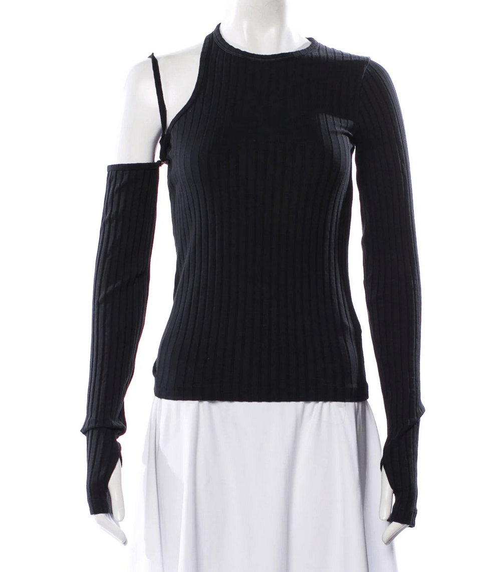 Helmut Lang Helmut Lang Asymmetrical Longsleeve Top Size L / US 10 / IT 46 - 6 Thumbnail