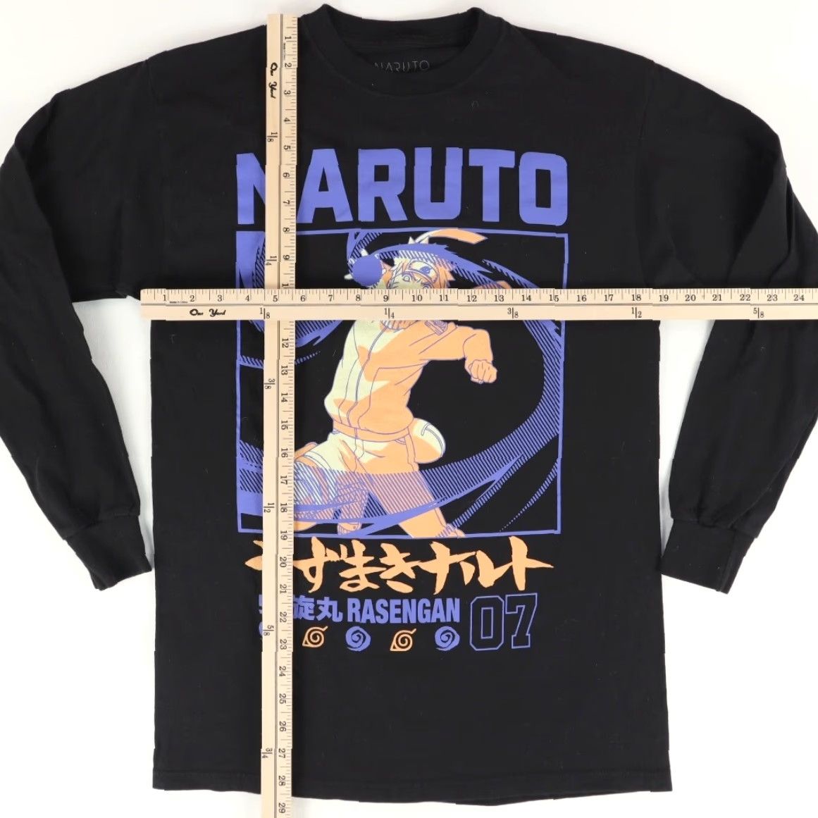 Vintage Naruto Rasengan Solid Long Sleeve T-Shirt Black Men's M Size US M / EU 48-50 / 2 - 3 Thumbnail