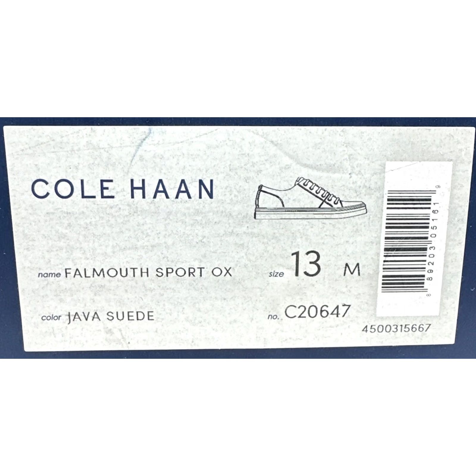 Cole Haan Cole Haan Falmouth Sport Oxford Mens Size 13 M Sneaker Java Suede Black Leather Comfort Sneakers Size US 13 / EU 46 - 6 Thumbnail