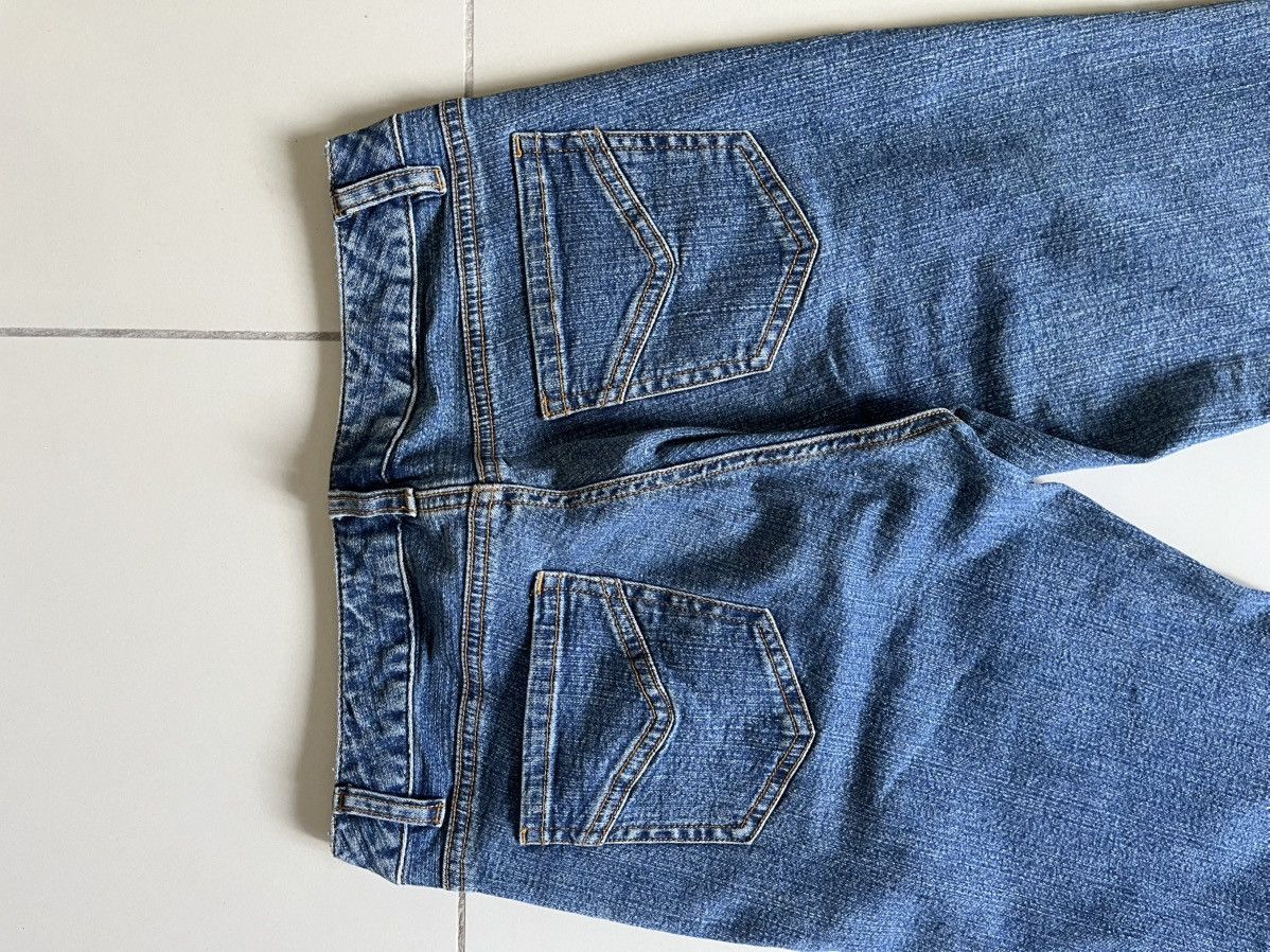 Japanese Brand Issey Miyake Inspired Image Japan Diamond Bootcut Jeans Size 28" / US 6 / IT 42 - 6 Thumbnail
