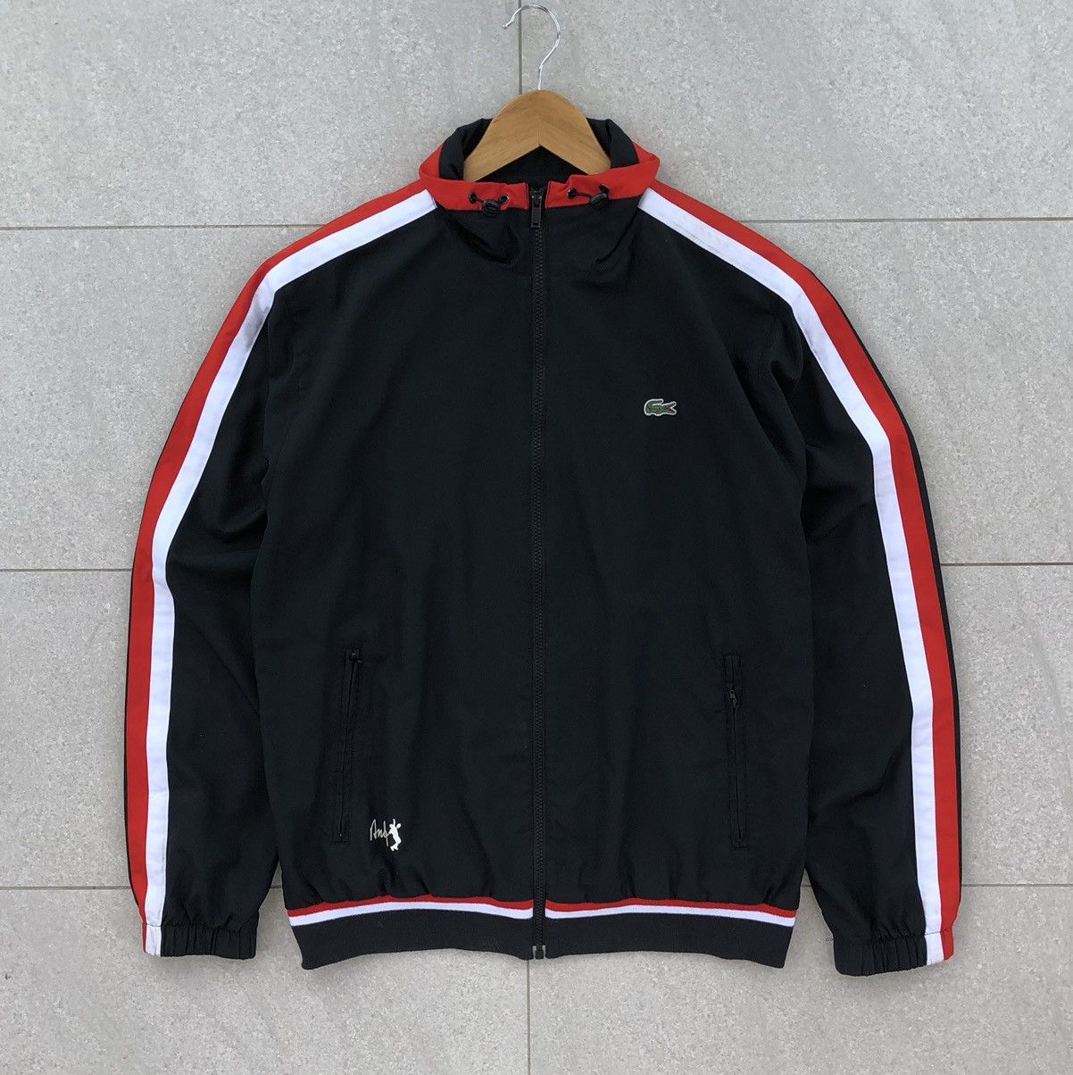 Lacoste Lacoste x Andy Roddick Mens Embroidery Bomber Jacket Size US L / EU 52-54 / 3 - 2 Thumbnail