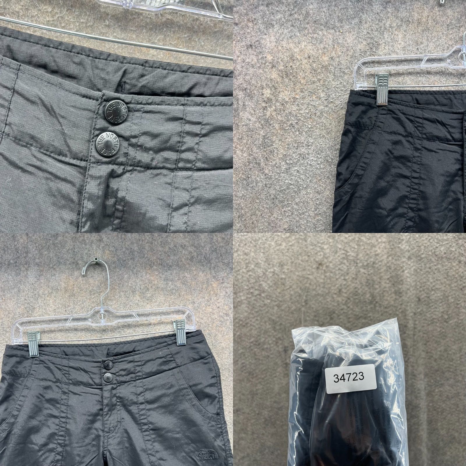 The North Face The North Face Pants Womens 4 Black Crop Outdoor Hiking Sweat Nylon Polyester Logo Pockets Straight Inseam 18 Regular ID: None Size 27" / US 4 / IT 40 - 8 Thumbnail