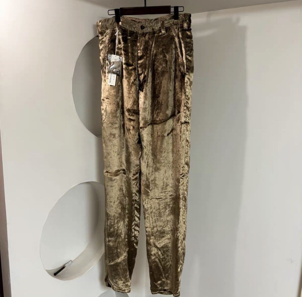 Sulvam Sulvam 20AW Midnight Gold Velvet Pants J29 Size US 34 / EU 50 - 4 Thumbnail