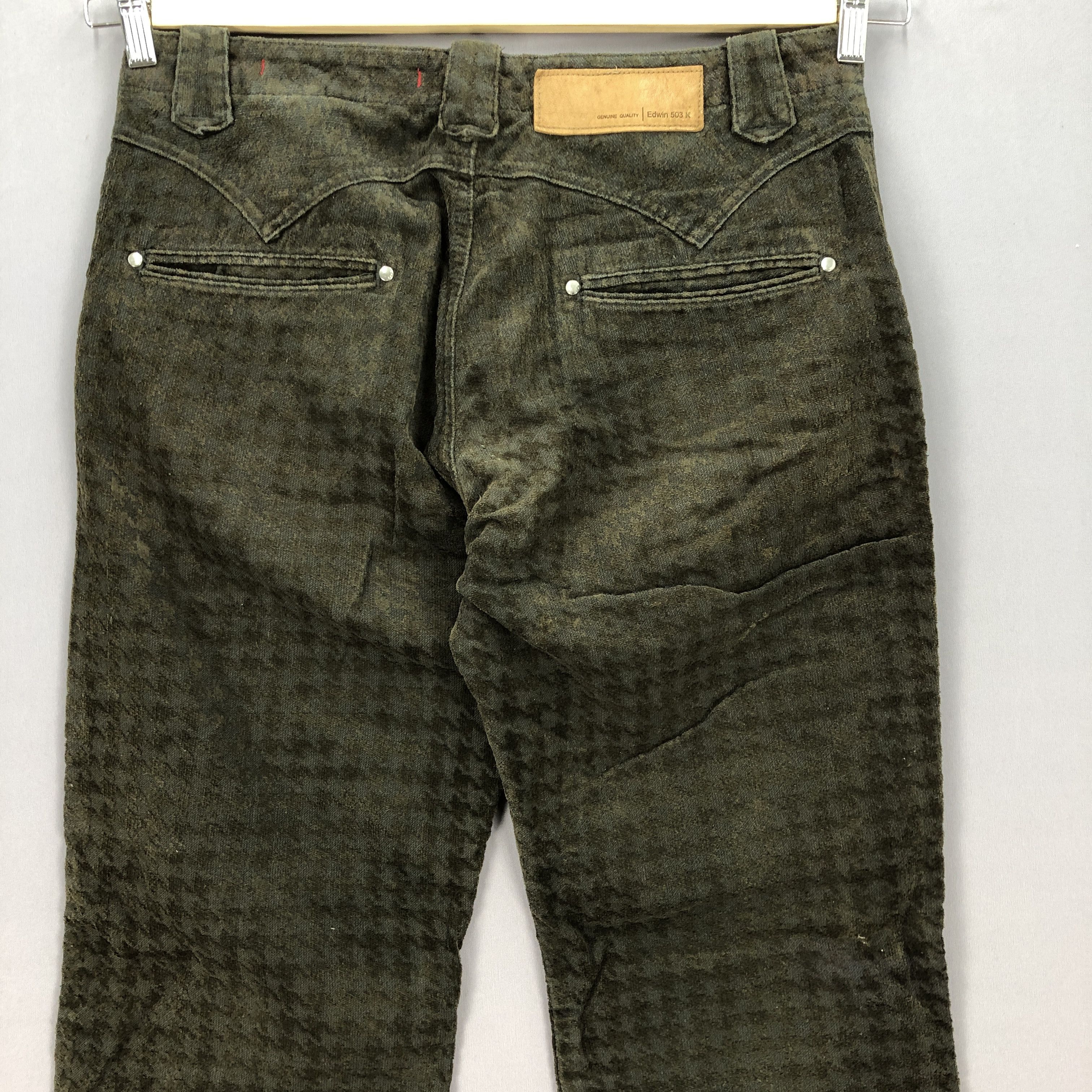 Edwin Vintage Edwin 503 Corduroy Rusty Jeans Houndstooth Denim Size US 32 / EU 48 - 4 Thumbnail