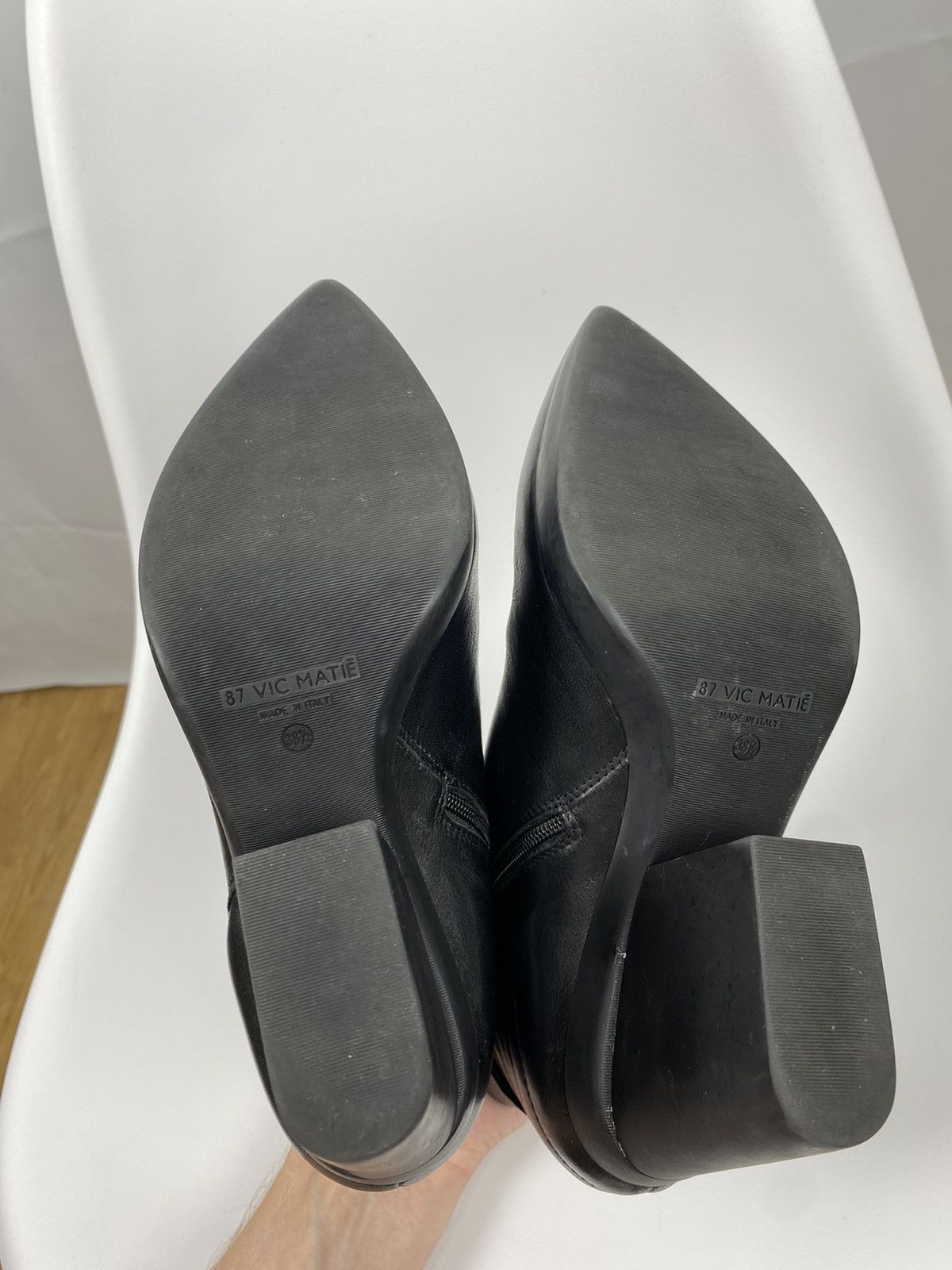 Vic Matie 87 Genuine Leather Bootie Ankle Zip size 38,5