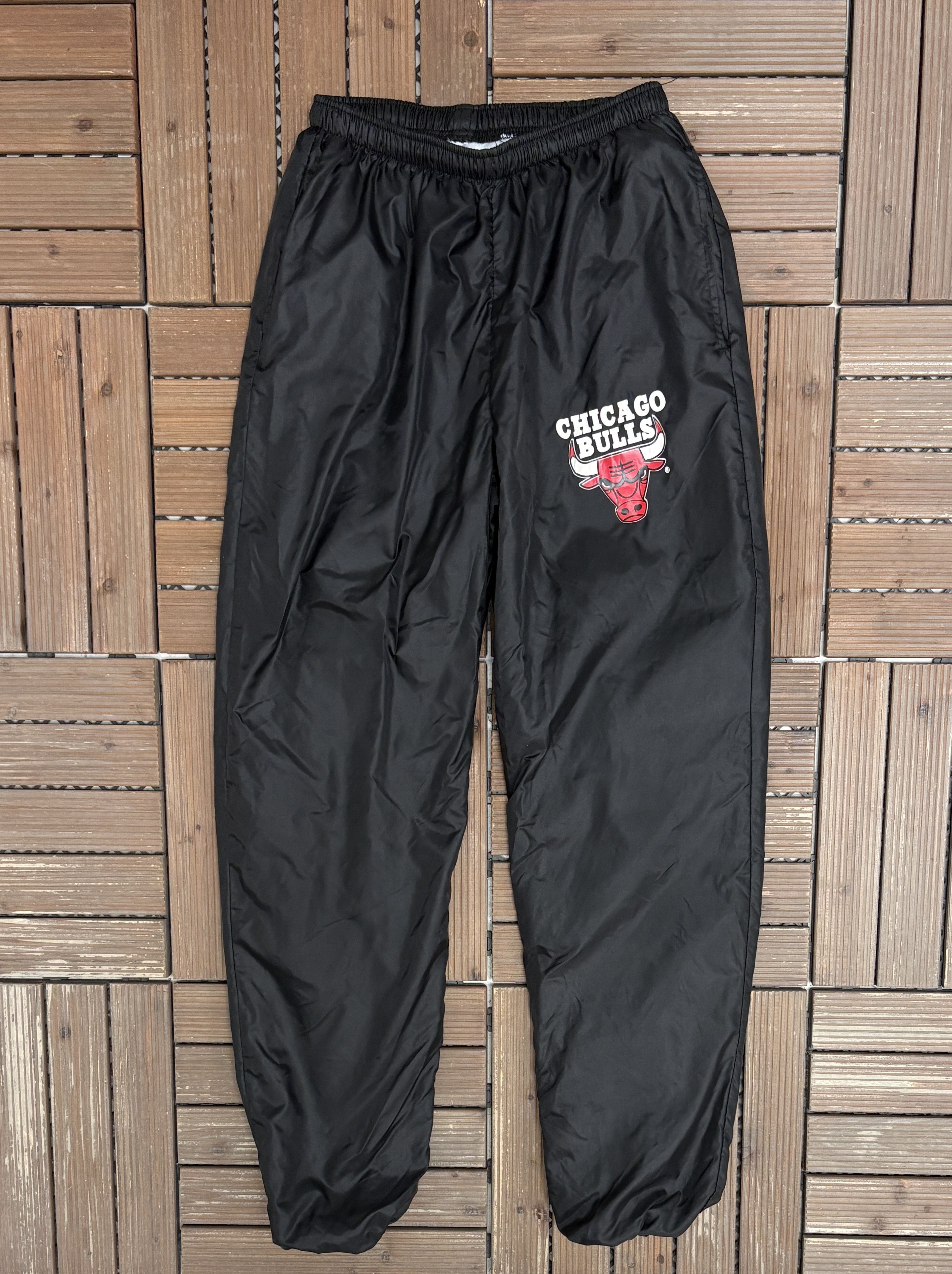 Chalk Line × Vintage Chicago Bulls Vintage Black Track Pants Size US 26 / EU 42 - 2 Thumbnail